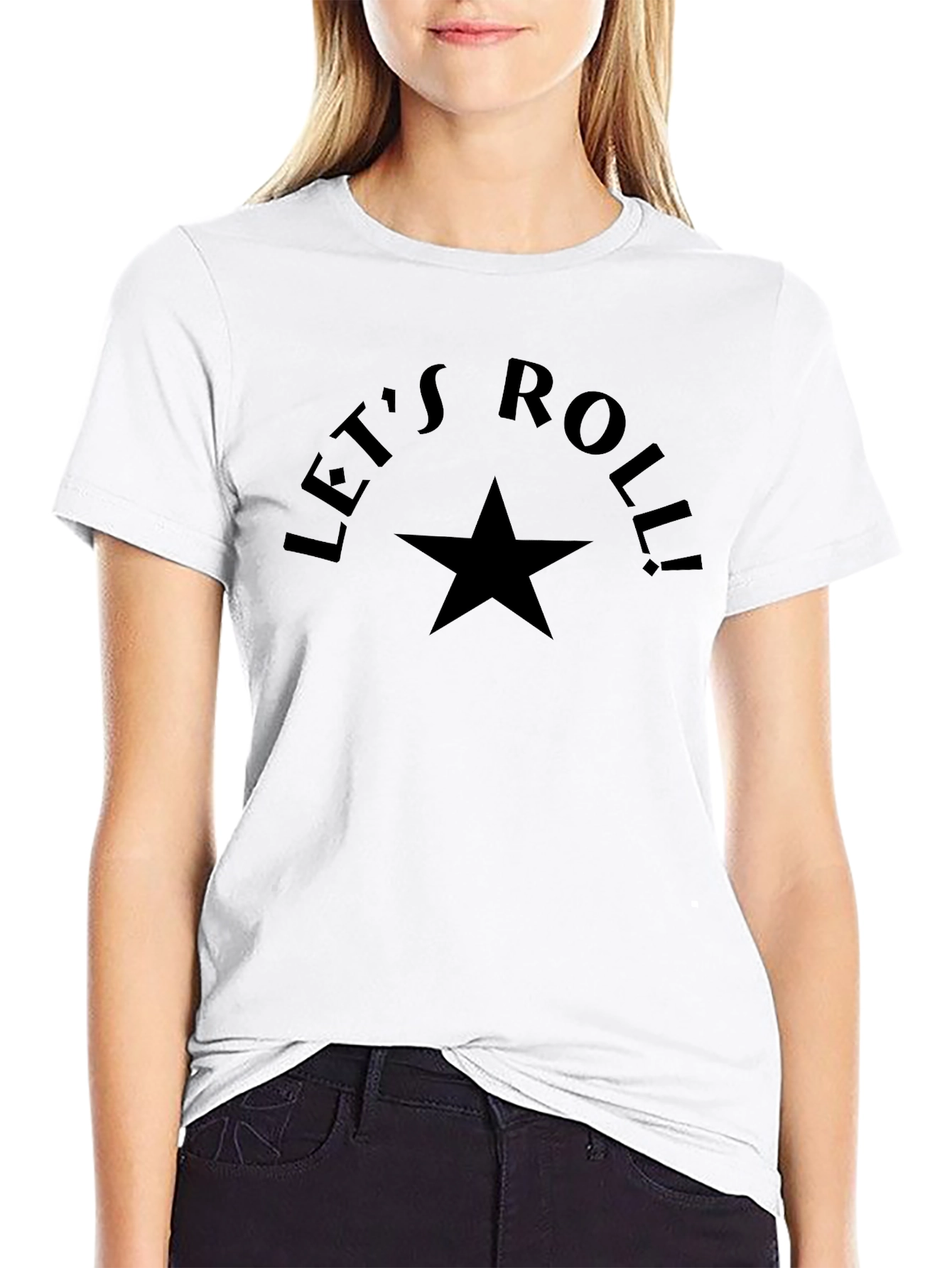Lets Roll Star Black T-Shirt
