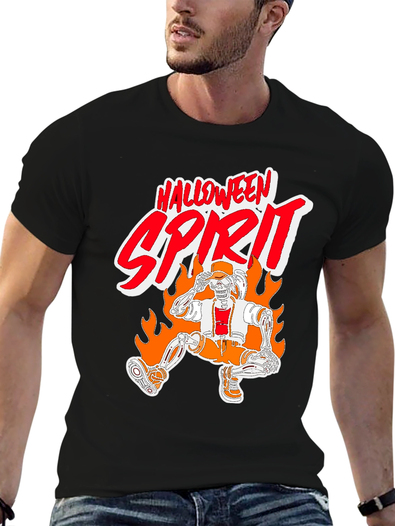 Halloween Spirit Skeleton T-Shirt