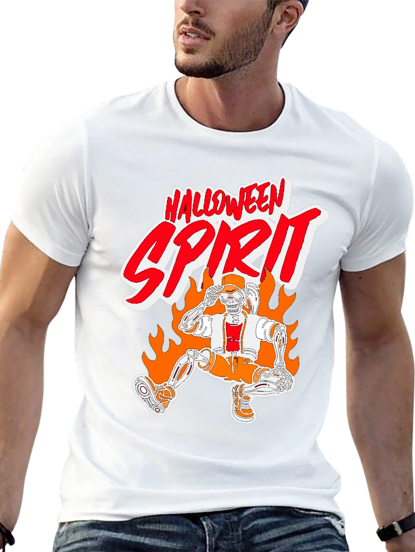 Halloween Spirit Skeleton T-Shirt