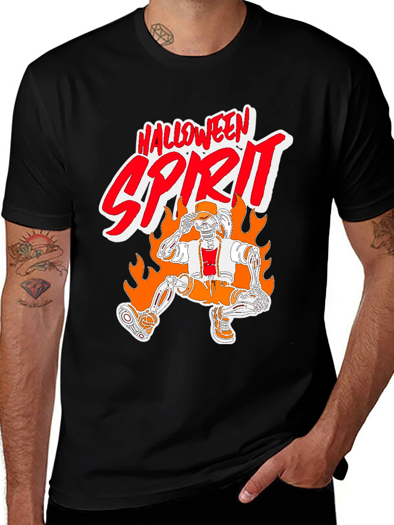 Halloween Spirit Skeleton T-Shirt