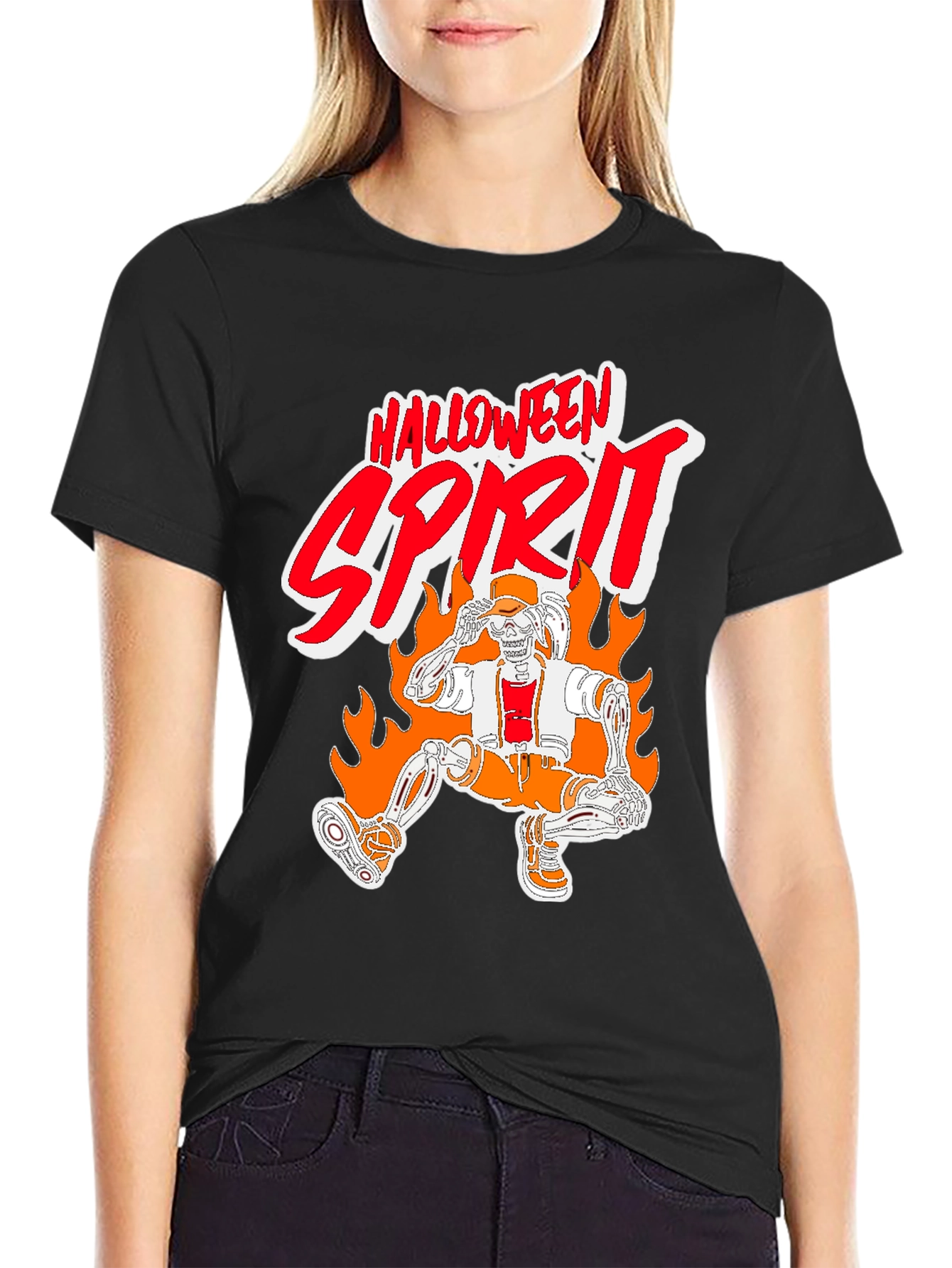 Halloween Spirit Skeleton T-Shirt