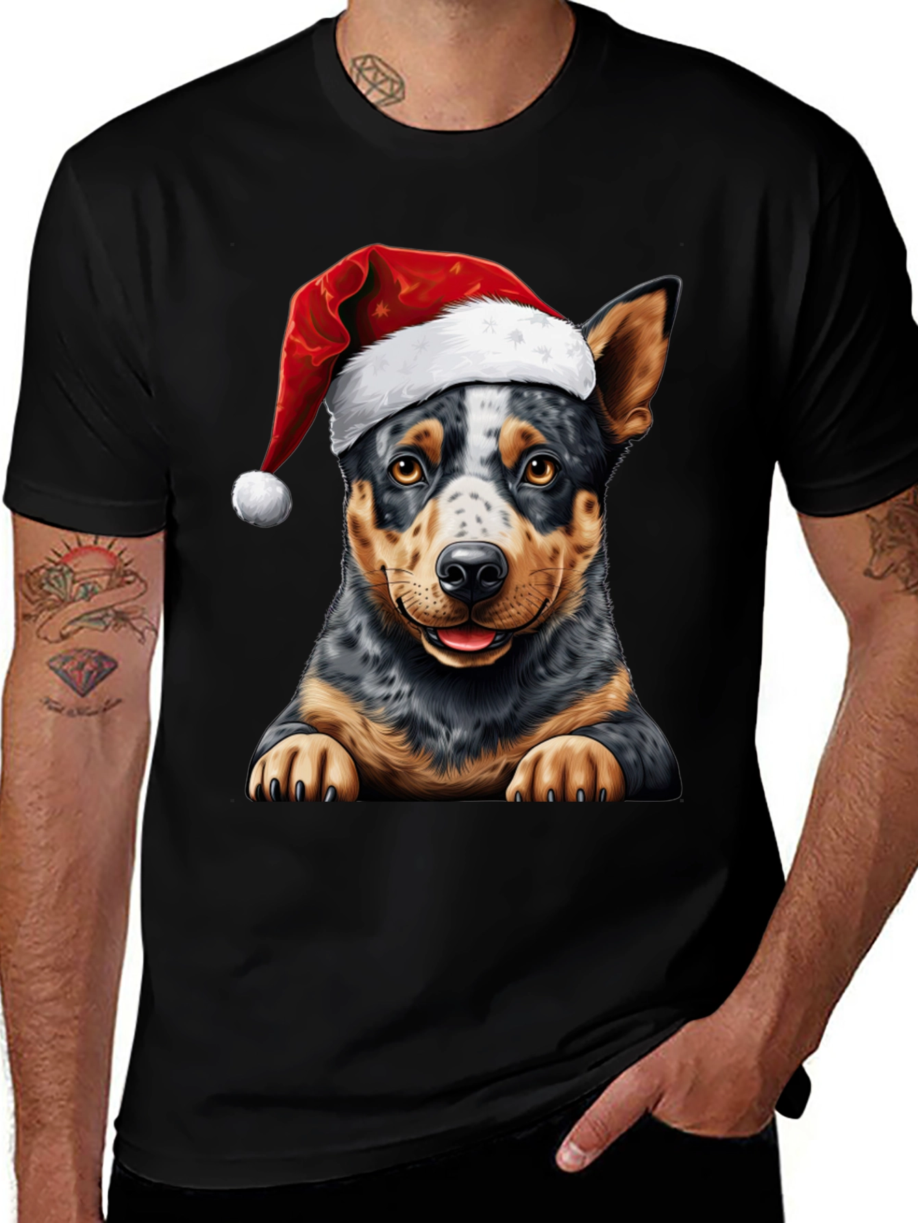 Festive Dog T-Shirt - Holiday Cheer