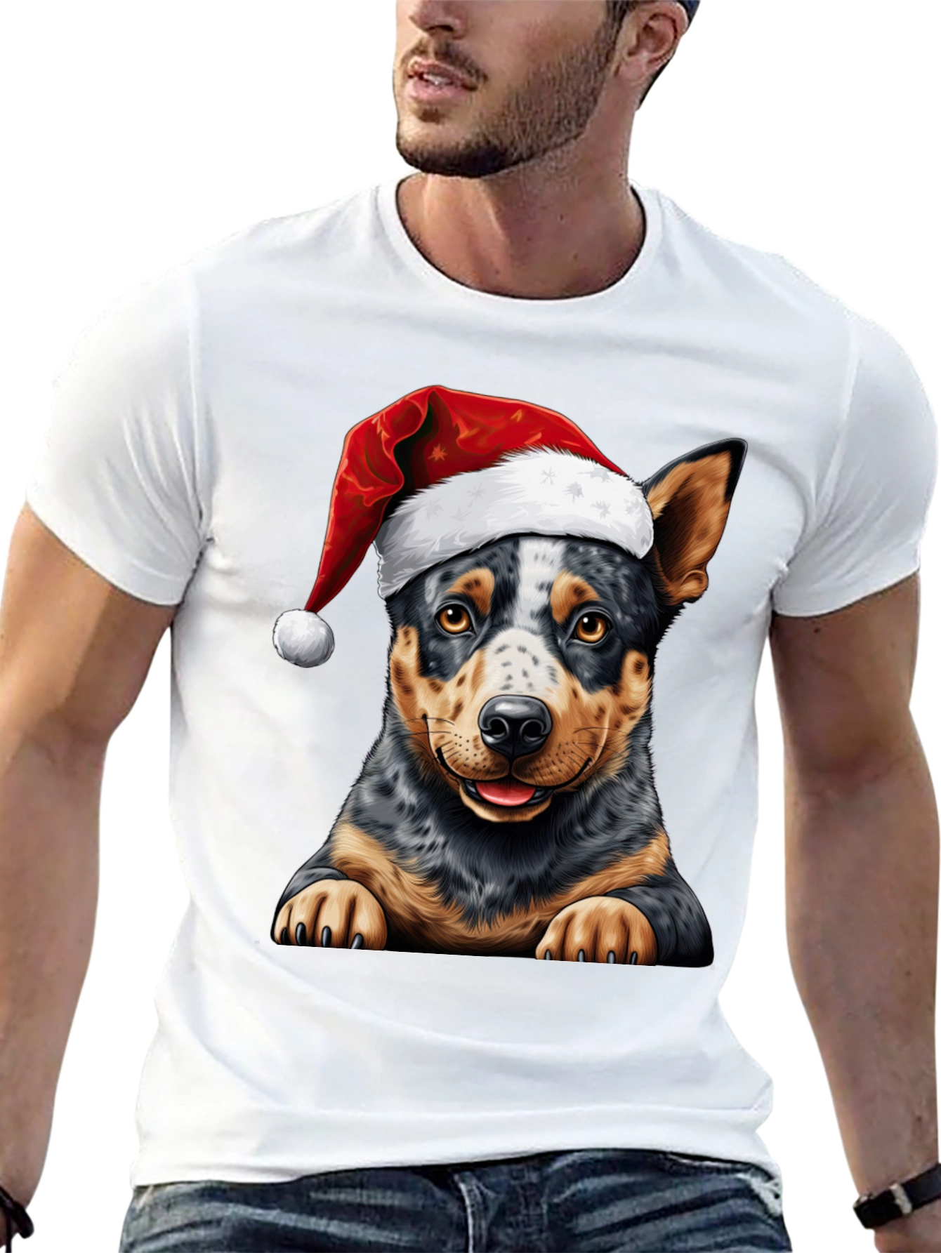 Festive Dog T-Shirt - Holiday Cheer