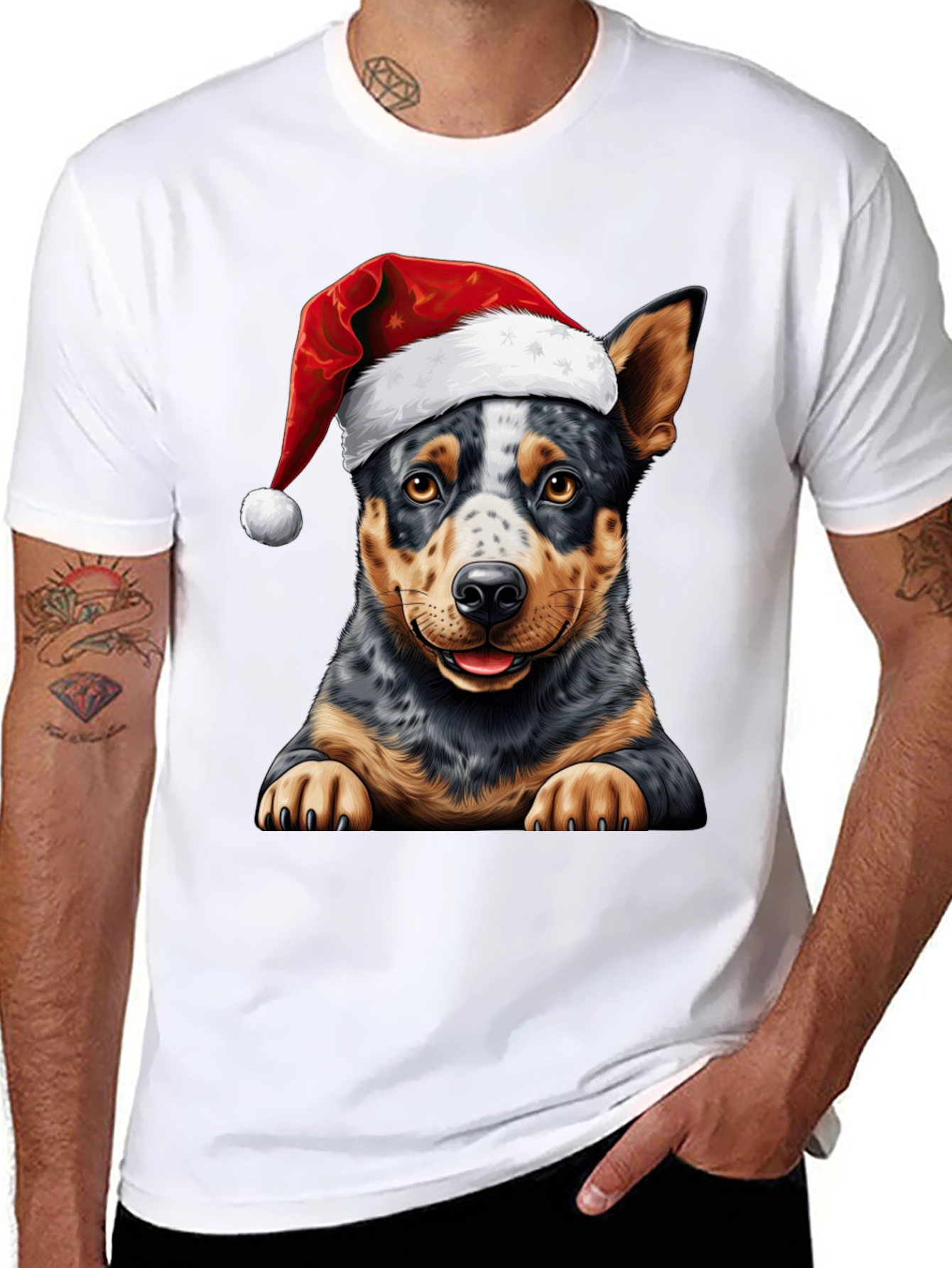 Festive Dog T-Shirt - Holiday Cheer