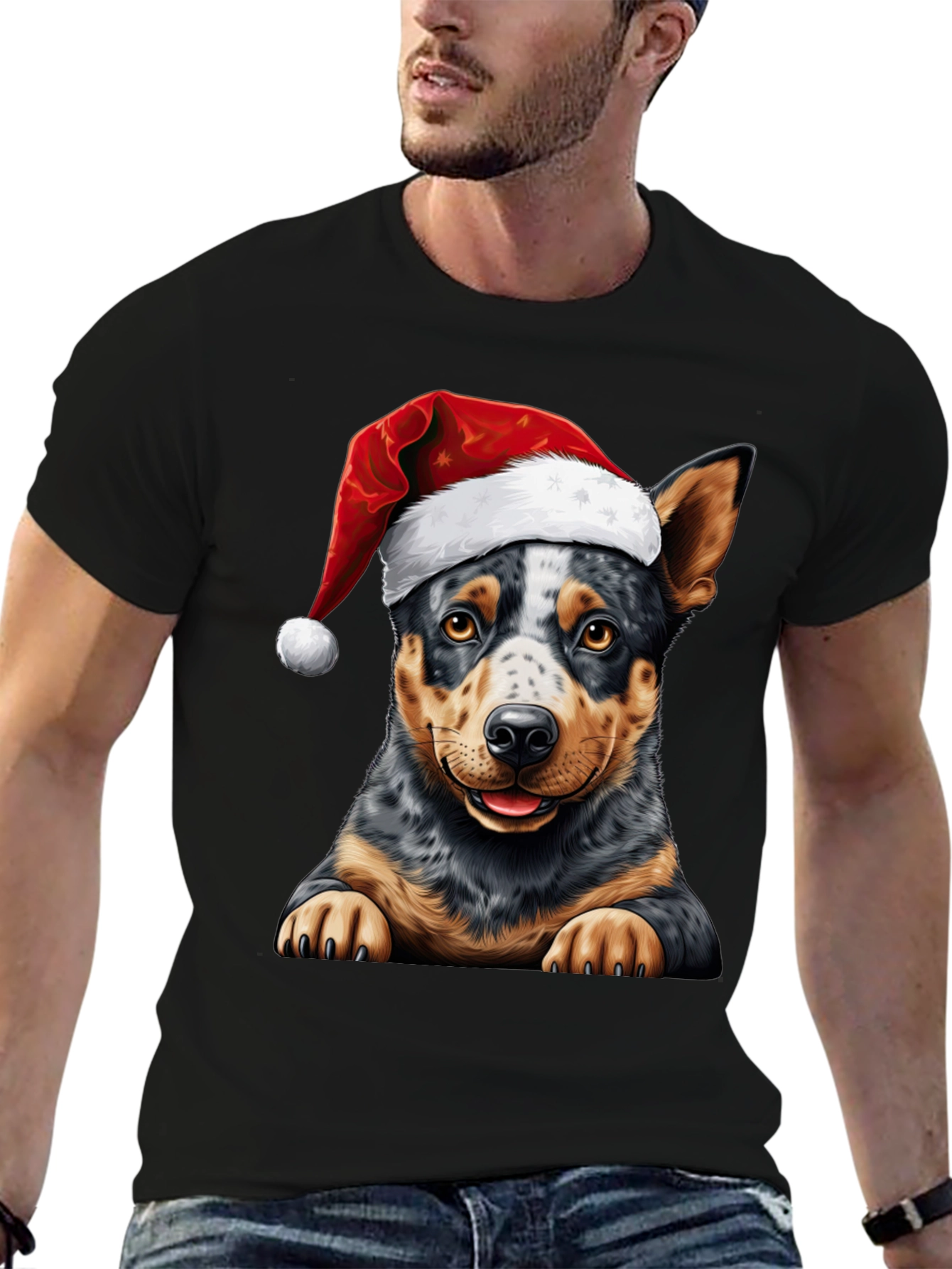 Festive Dog T-Shirt - Holiday Cheer