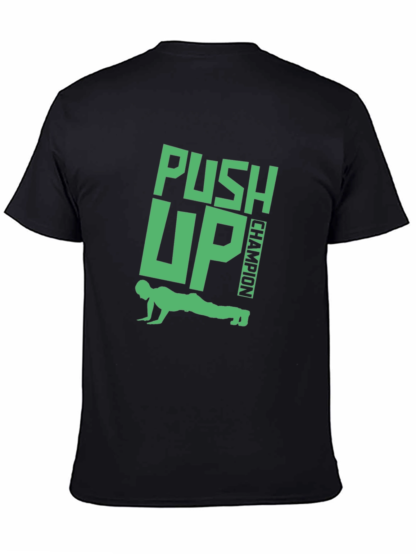 Push Up Champion Black T-Shirt
