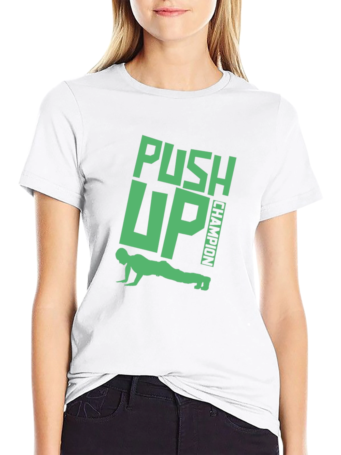 Push Up Champion Black T-Shirt