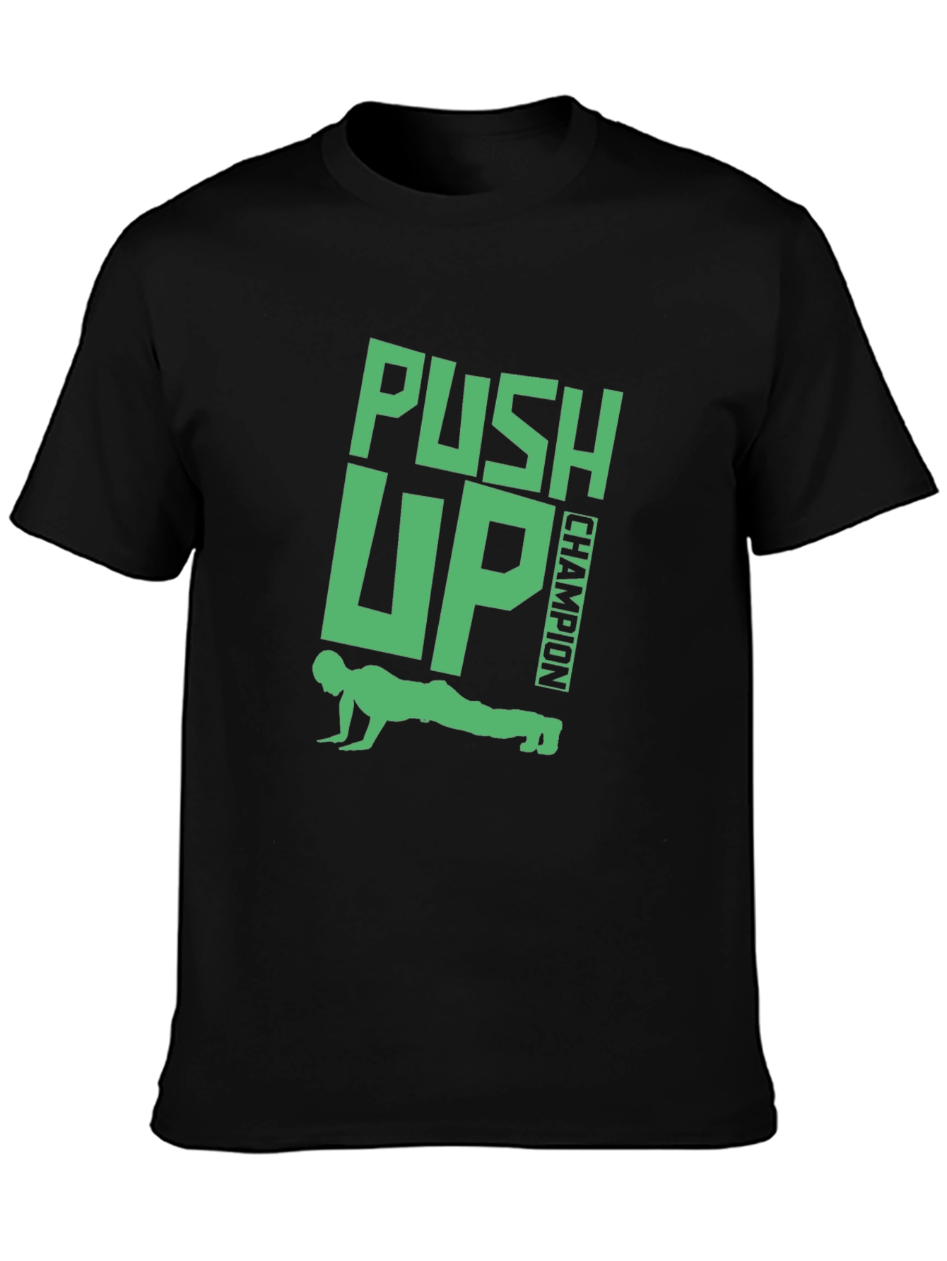 Push Up Champion Black T-Shirt