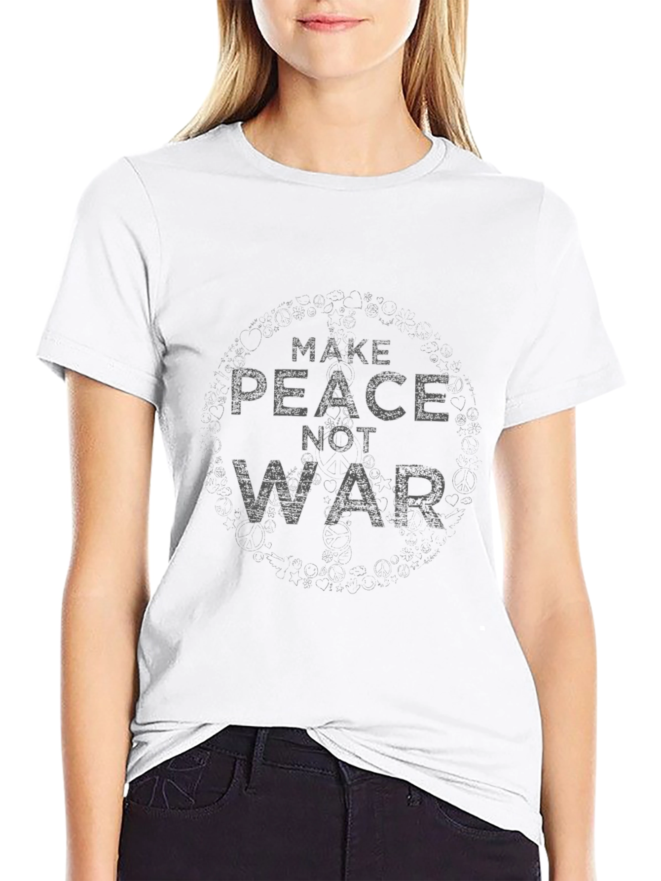 Make Peace Not War T-Shirt - Mens Graphic Tee