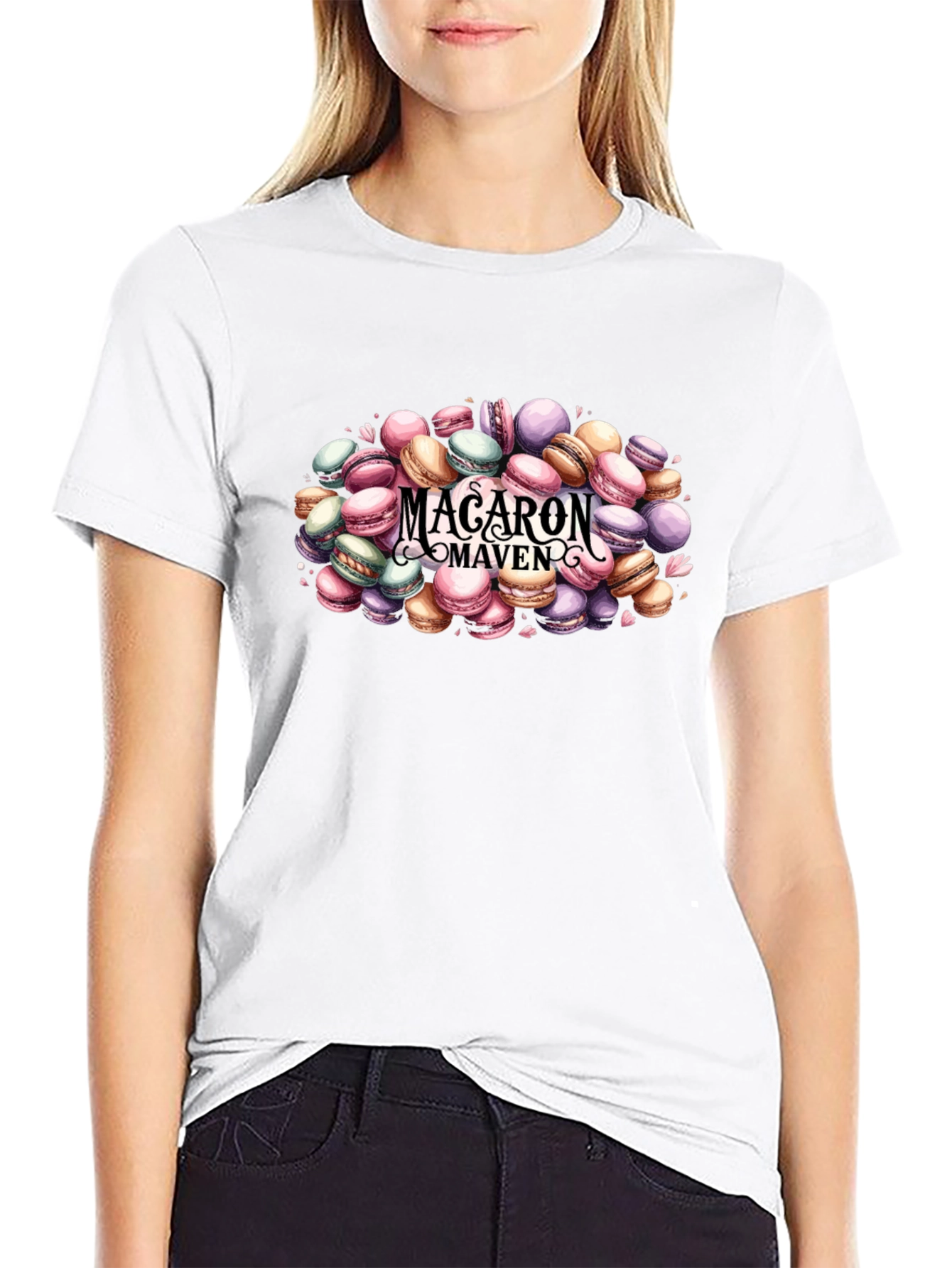 Macaron Maven T-Shirt - Sweet Treat Design