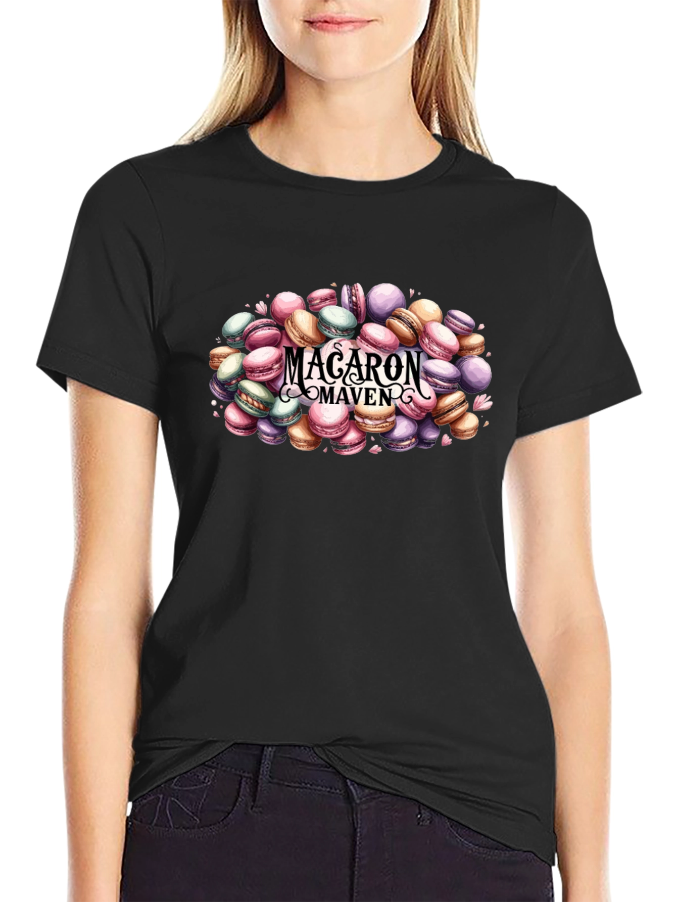 Macaron Maven T-Shirt - Sweet Treat Design