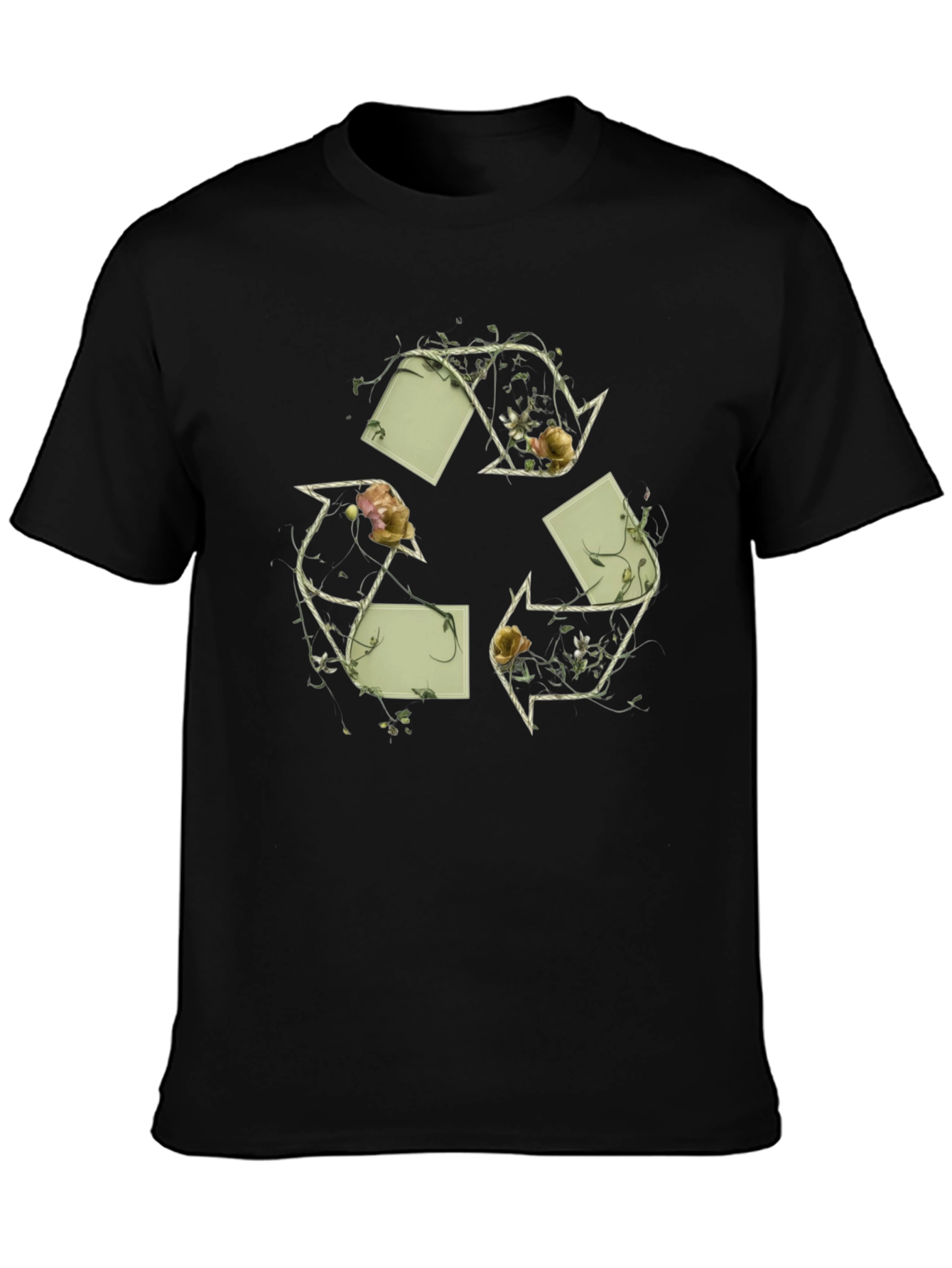 Eco-Chic Recycle Symbol Graphic Tee
