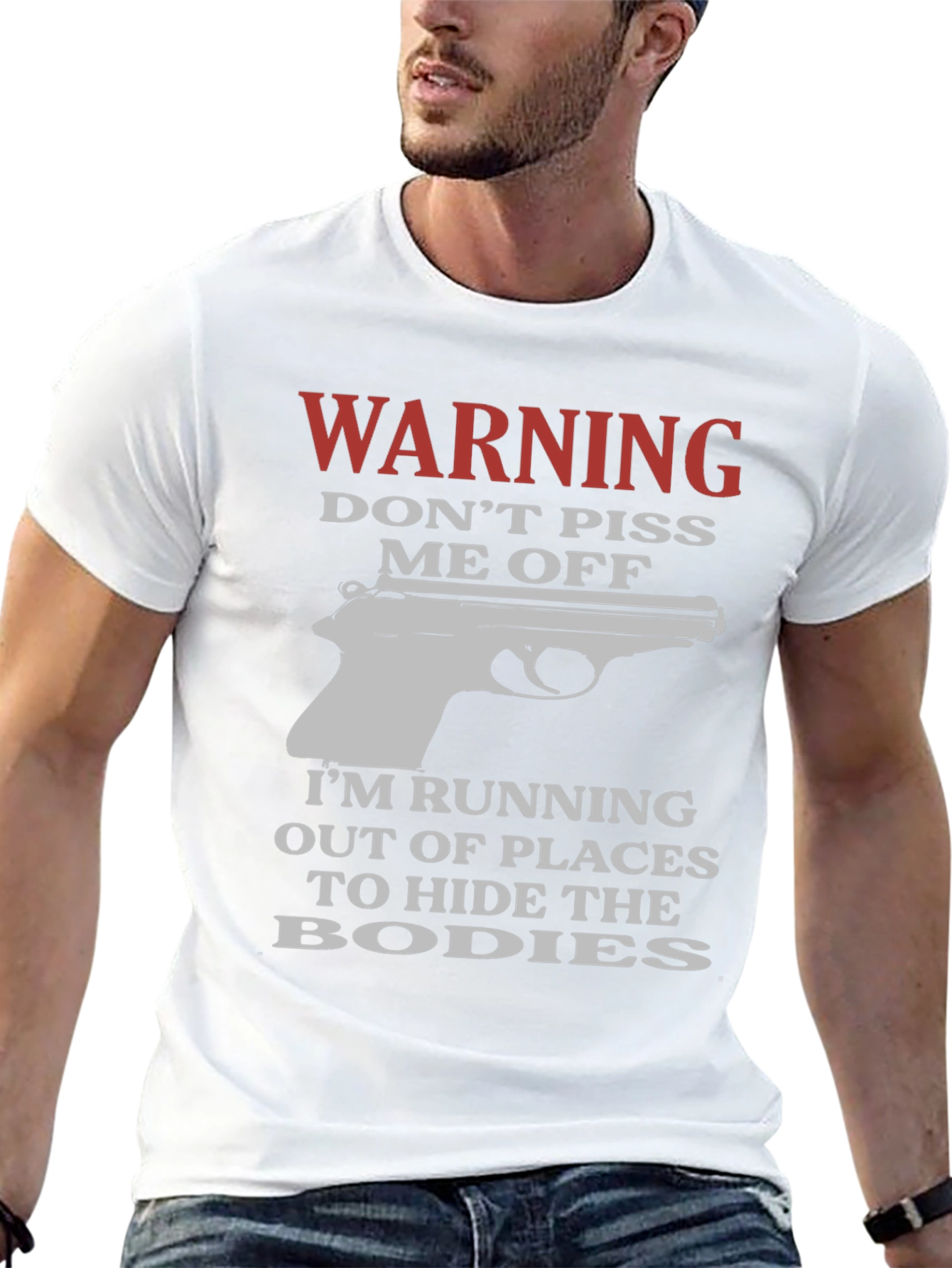 Warning Dont Piss Me Off Funny Graphic T-Shirt