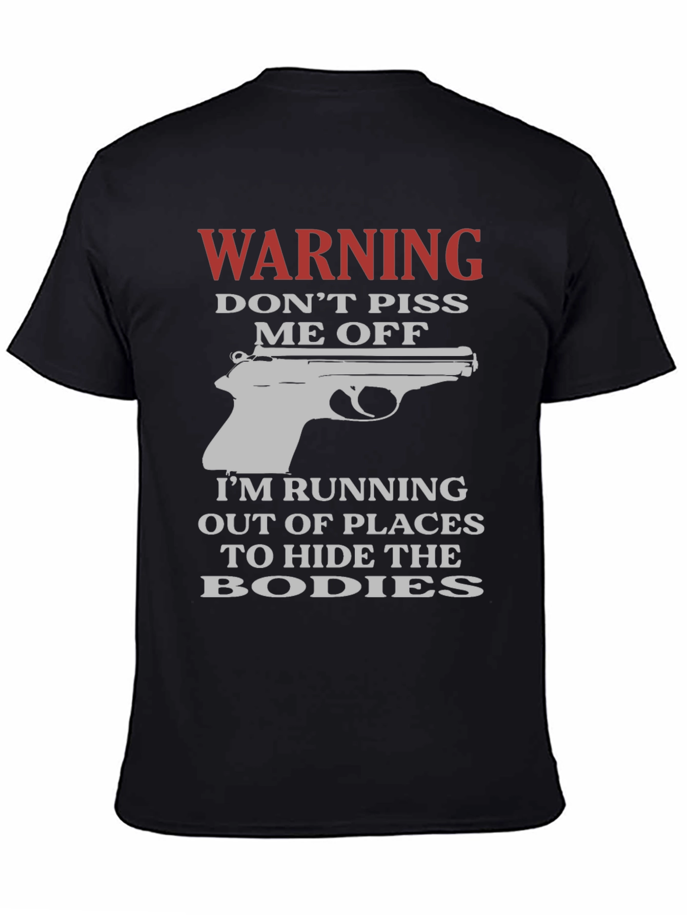Warning Dont Piss Me Off Funny Graphic T-Shirt