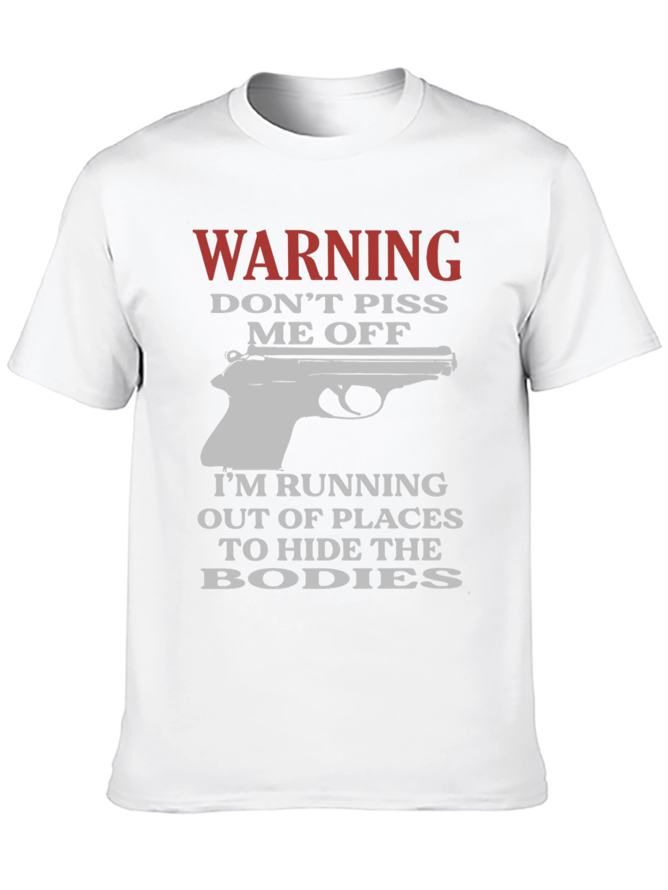 Warning Dont Piss Me Off Funny Graphic T-Shirt