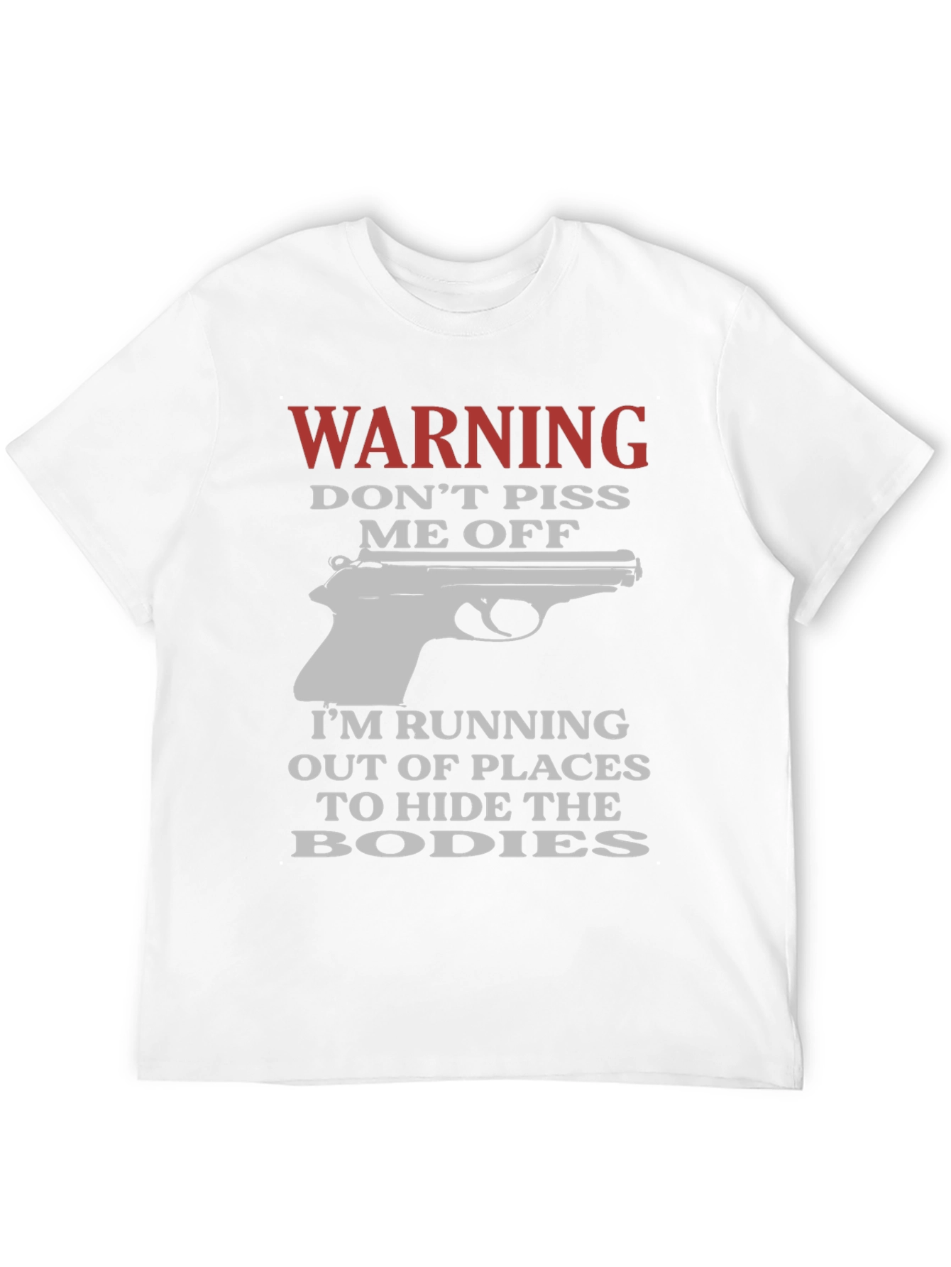 Warning Dont Piss Me Off Funny Graphic T-Shirt