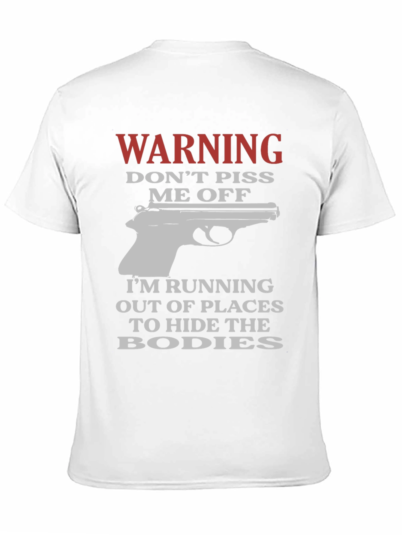 Warning Dont Piss Me Off Funny Graphic T-Shirt