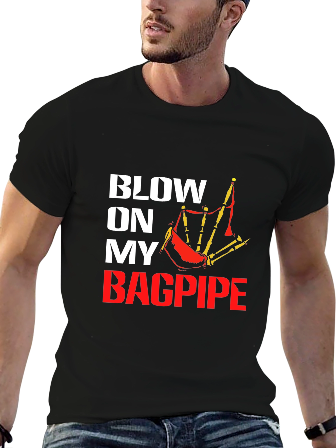 Blow On My Bagpipe Graphic Tee