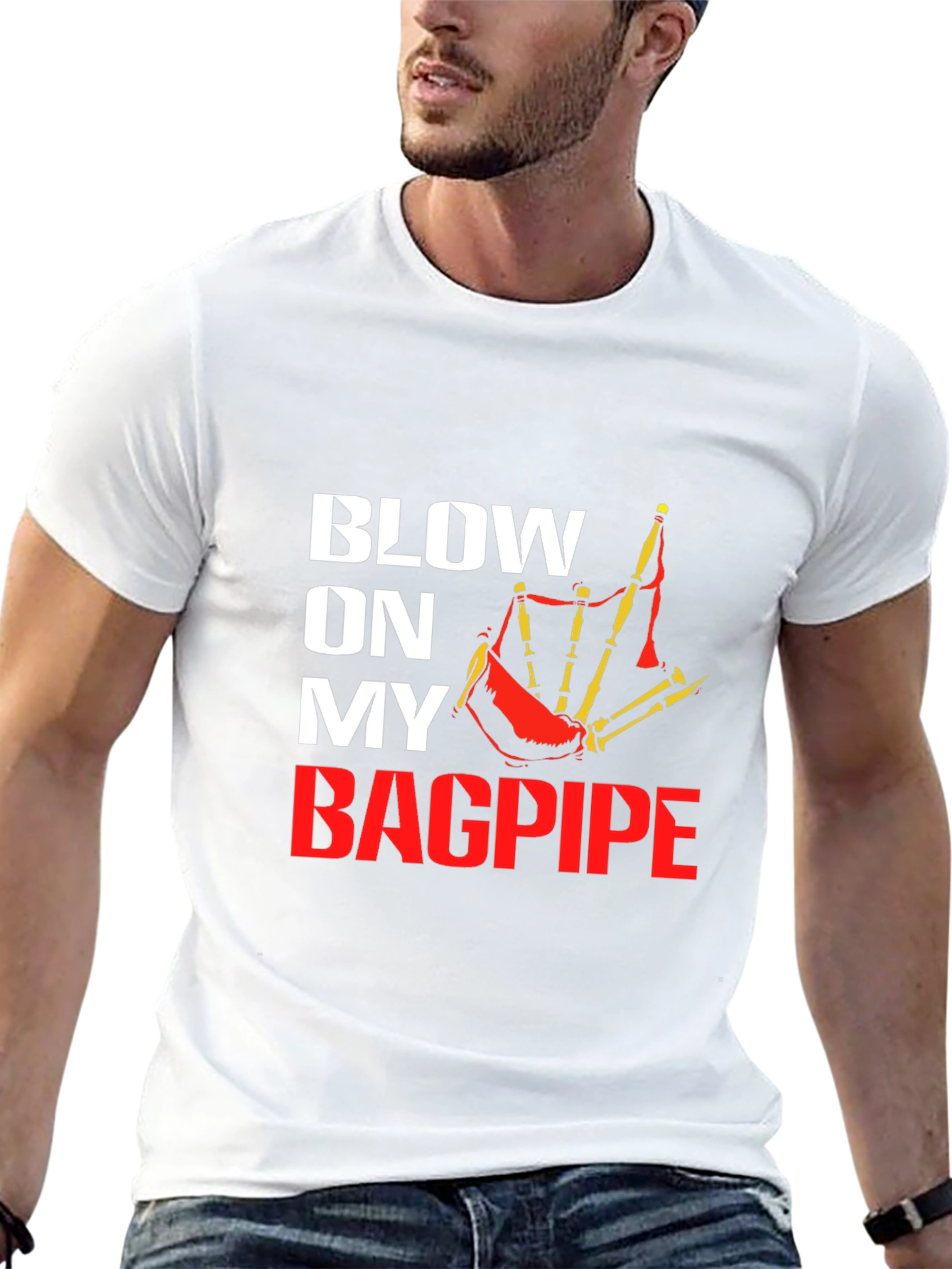 Blow On My Bagpipe Graphic Tee