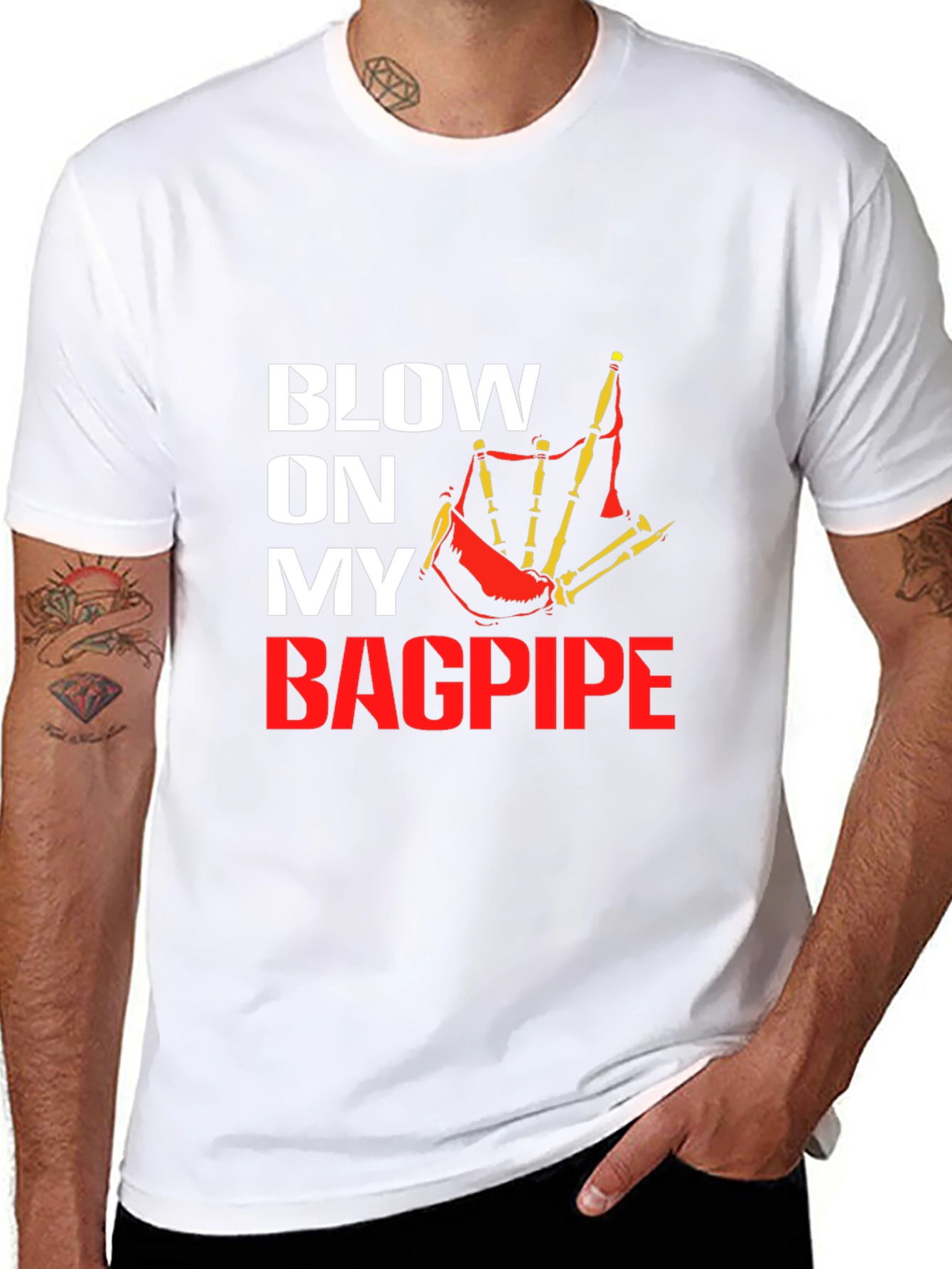Blow On My Bagpipe Graphic Tee