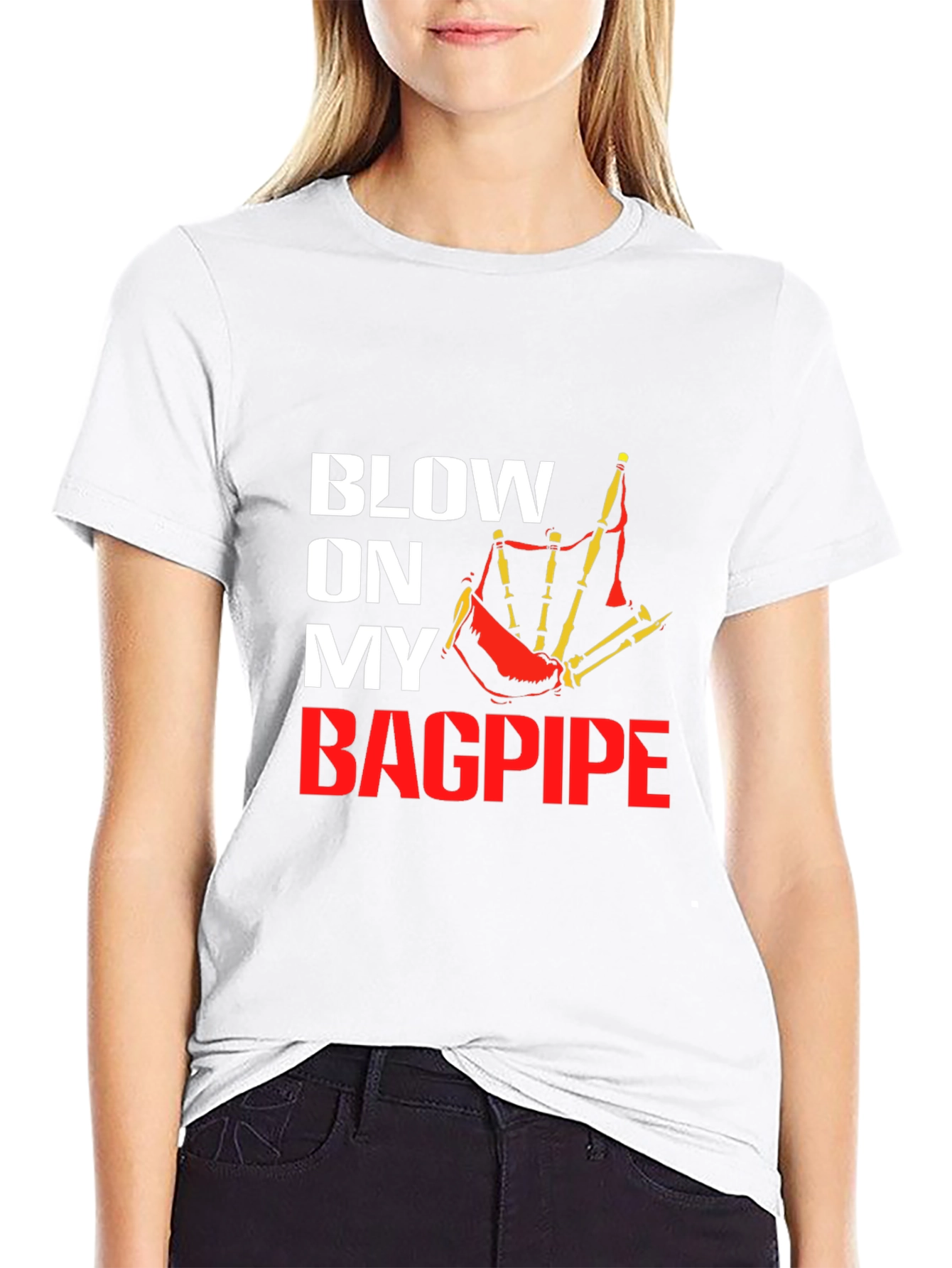Blow On My Bagpipe Graphic Tee