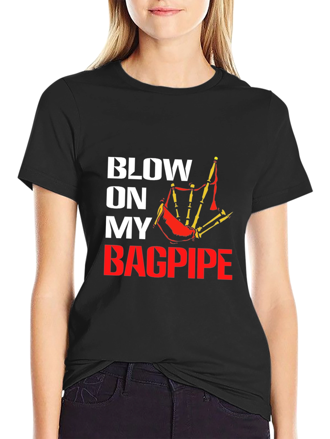 Blow On My Bagpipe Graphic Tee