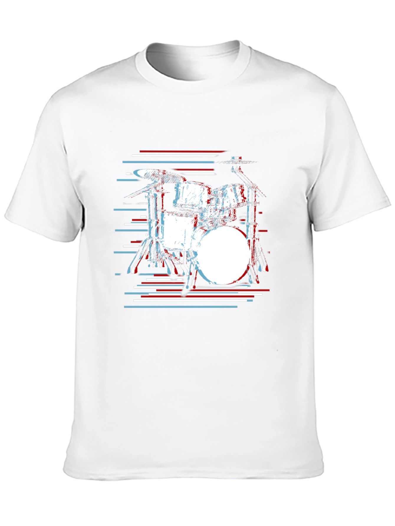 Drum Set Graphic Tee - Music Lover Black T-Shirt