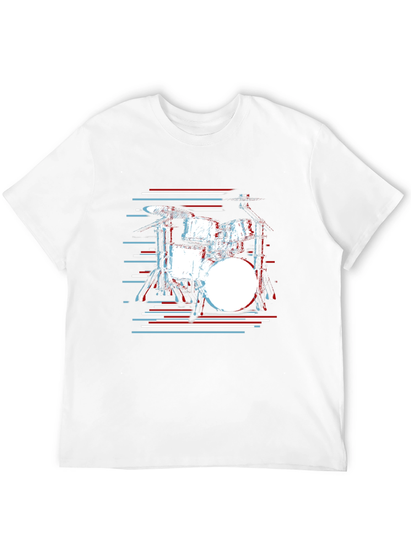 Drum Set Graphic Tee - Music Lover Black T-Shirt