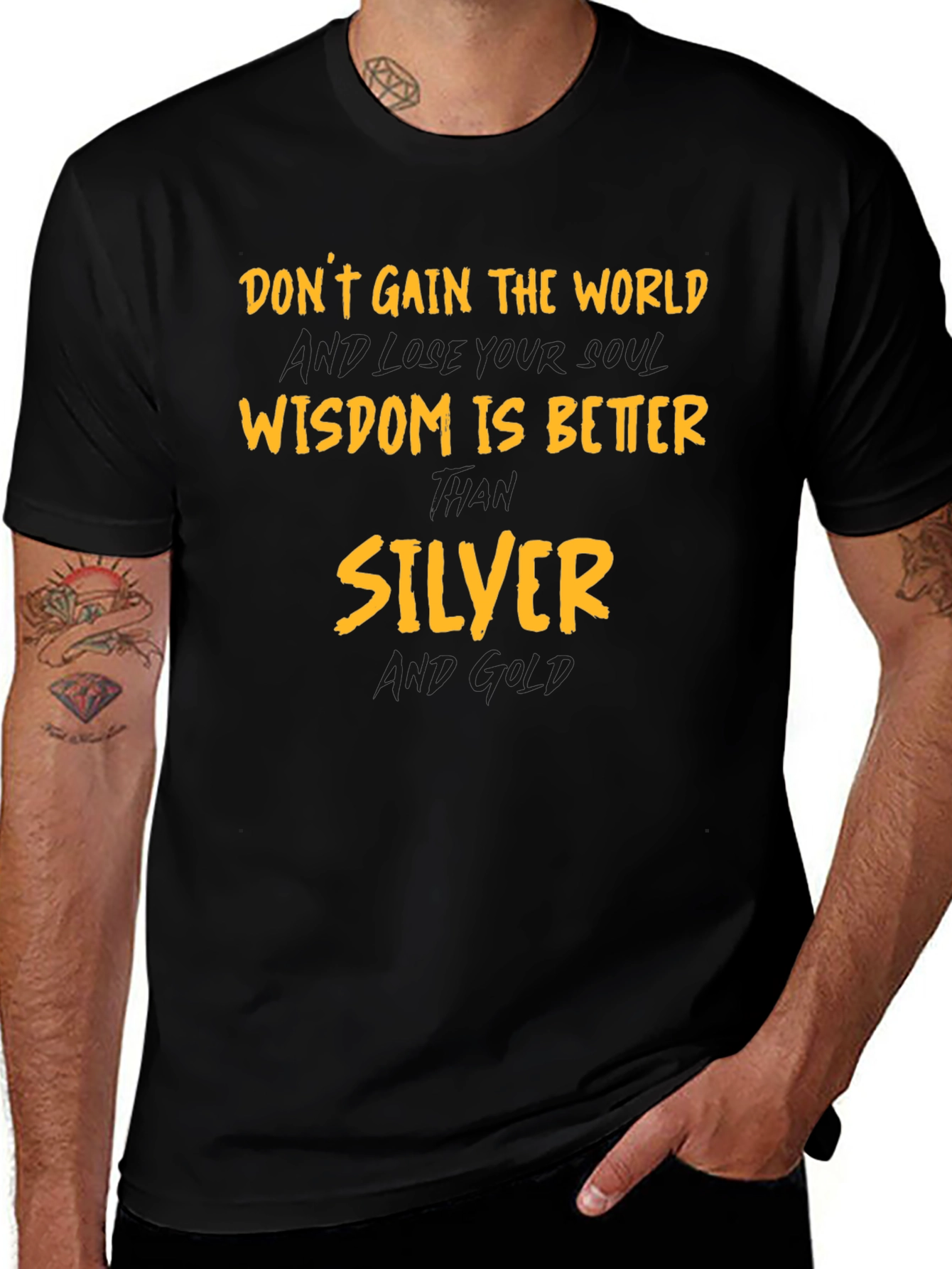 Wisdom is Better Than Silver Graphic T-Shirt