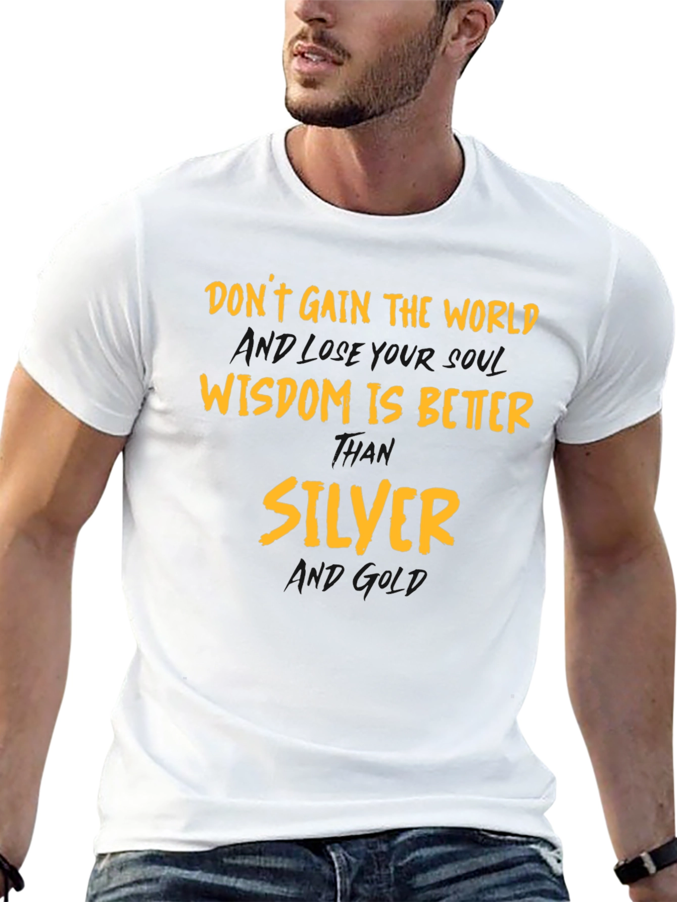 Wisdom is Better Than Silver Graphic T-Shirt
