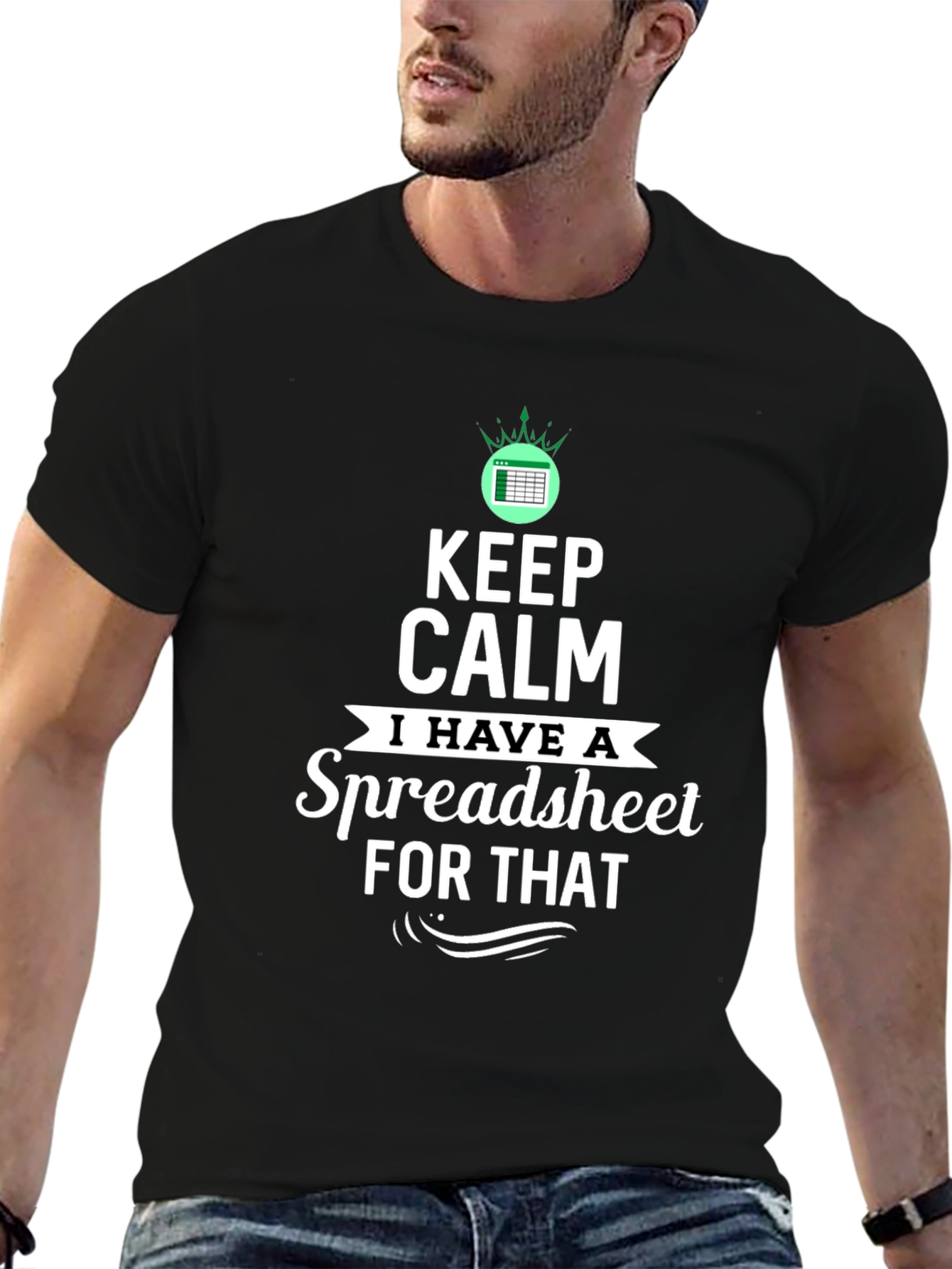Keep Calm Spreadsheet T-Shirt Funny Excel Gift