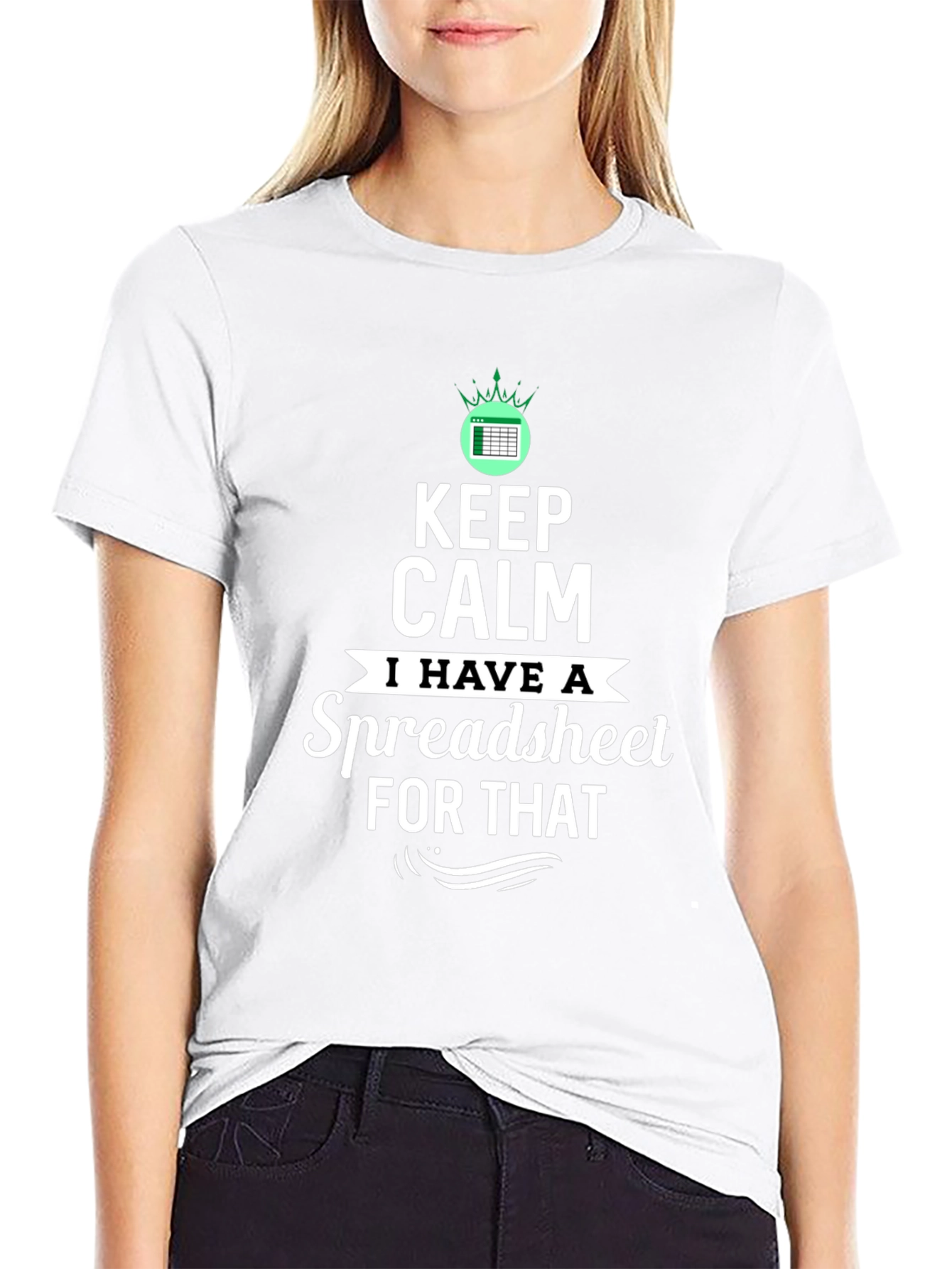 Keep Calm Spreadsheet T-Shirt Funny Excel Gift