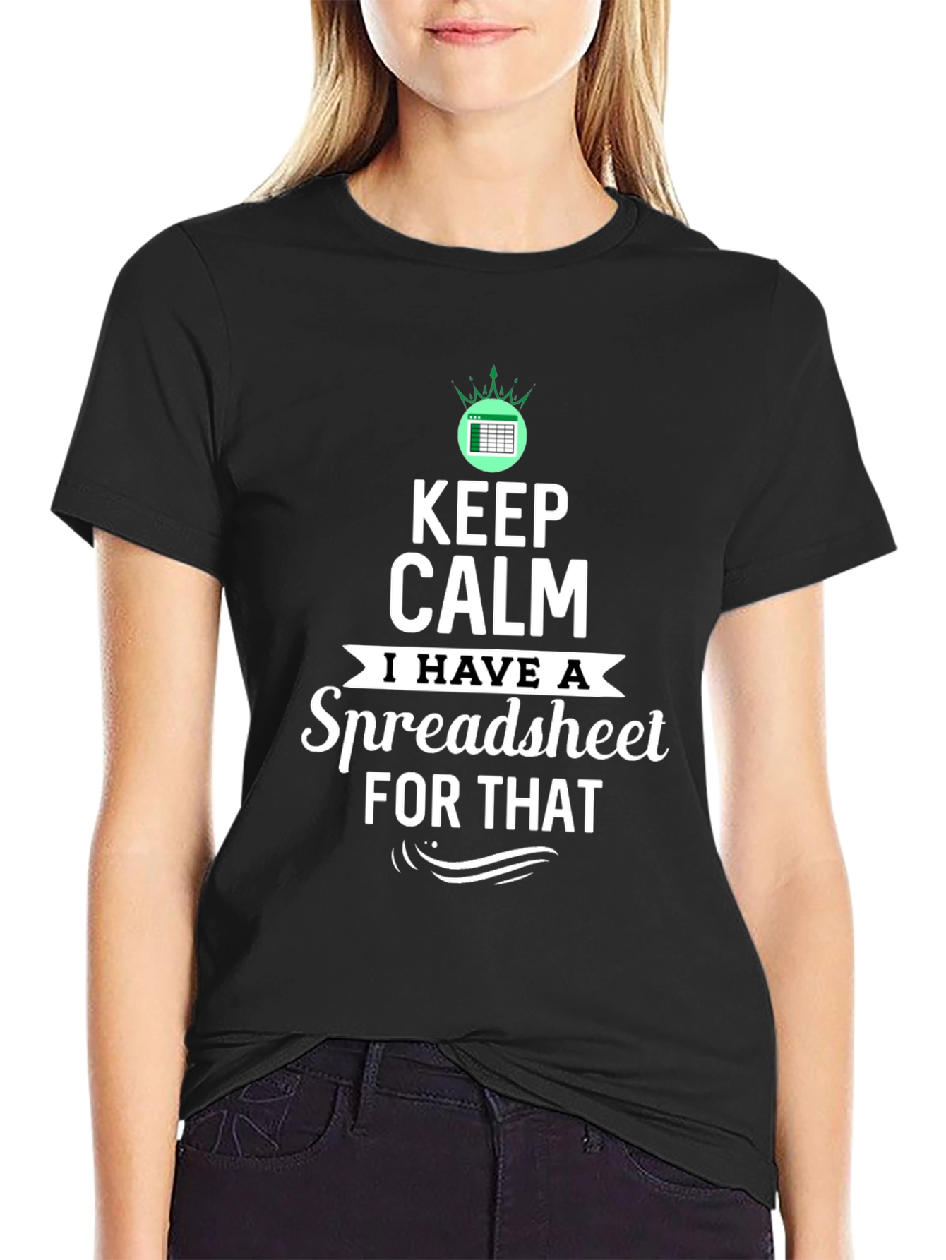 Keep Calm Spreadsheet T-Shirt Funny Excel Gift