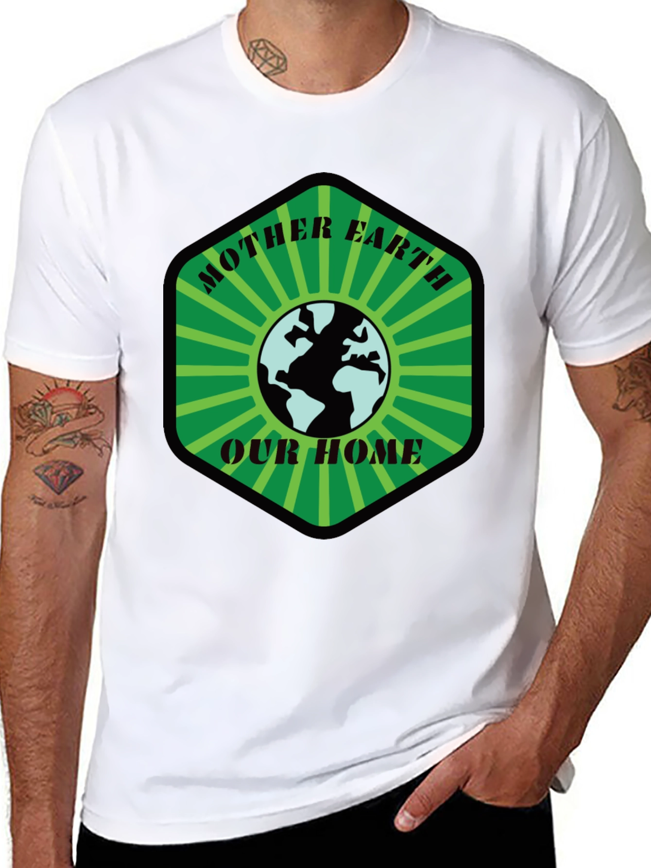 Mother Earth T-Shirt: Our Home Black Tee