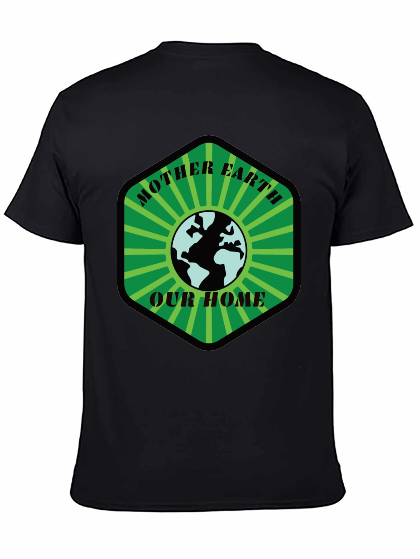 Mother Earth T-Shirt: Our Home Black Tee