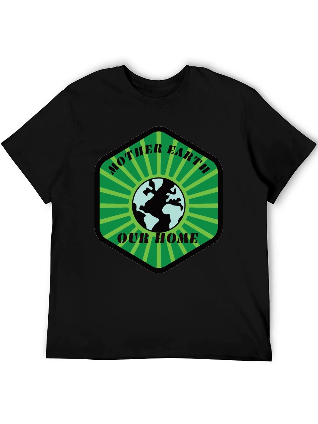 Mother Earth T-Shirt: Our Home Black Tee