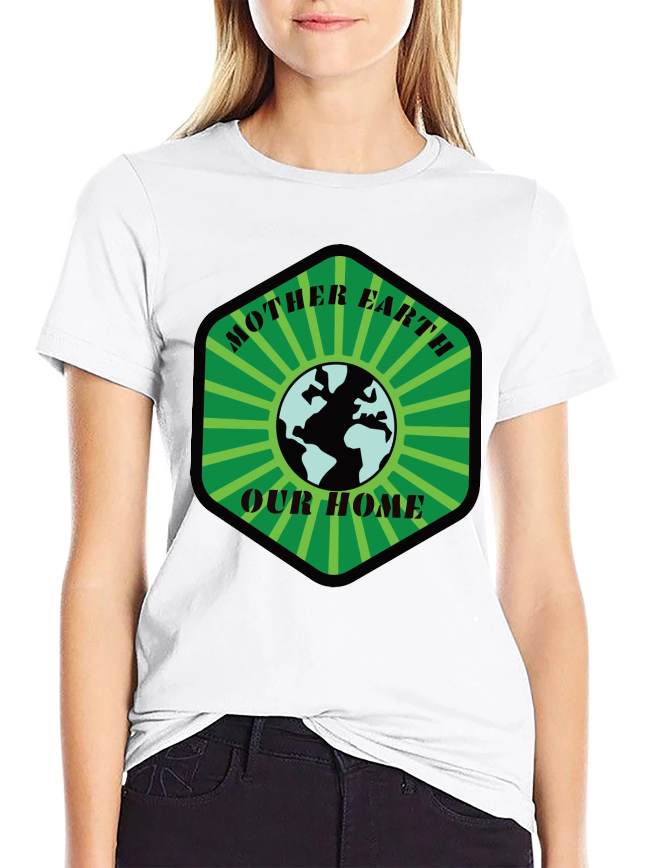 Mother Earth T-Shirt: Our Home Black Tee