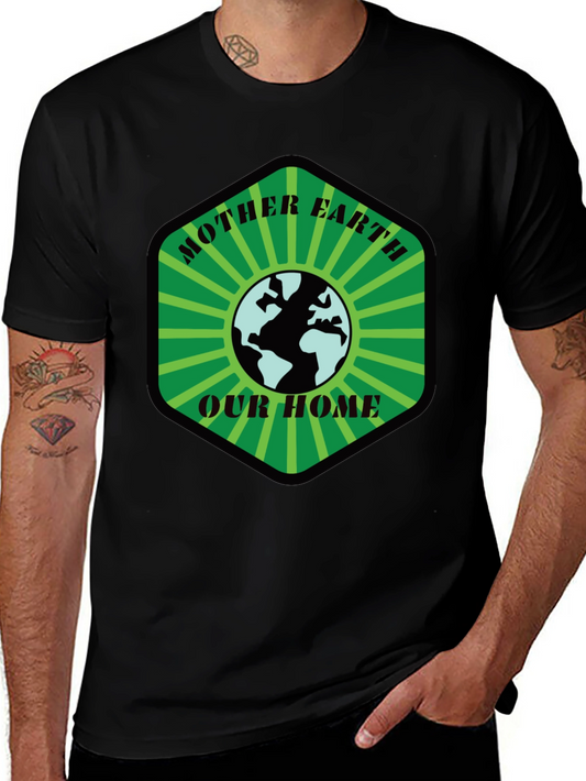 Mother Earth T-Shirt: Our Home Black Tee