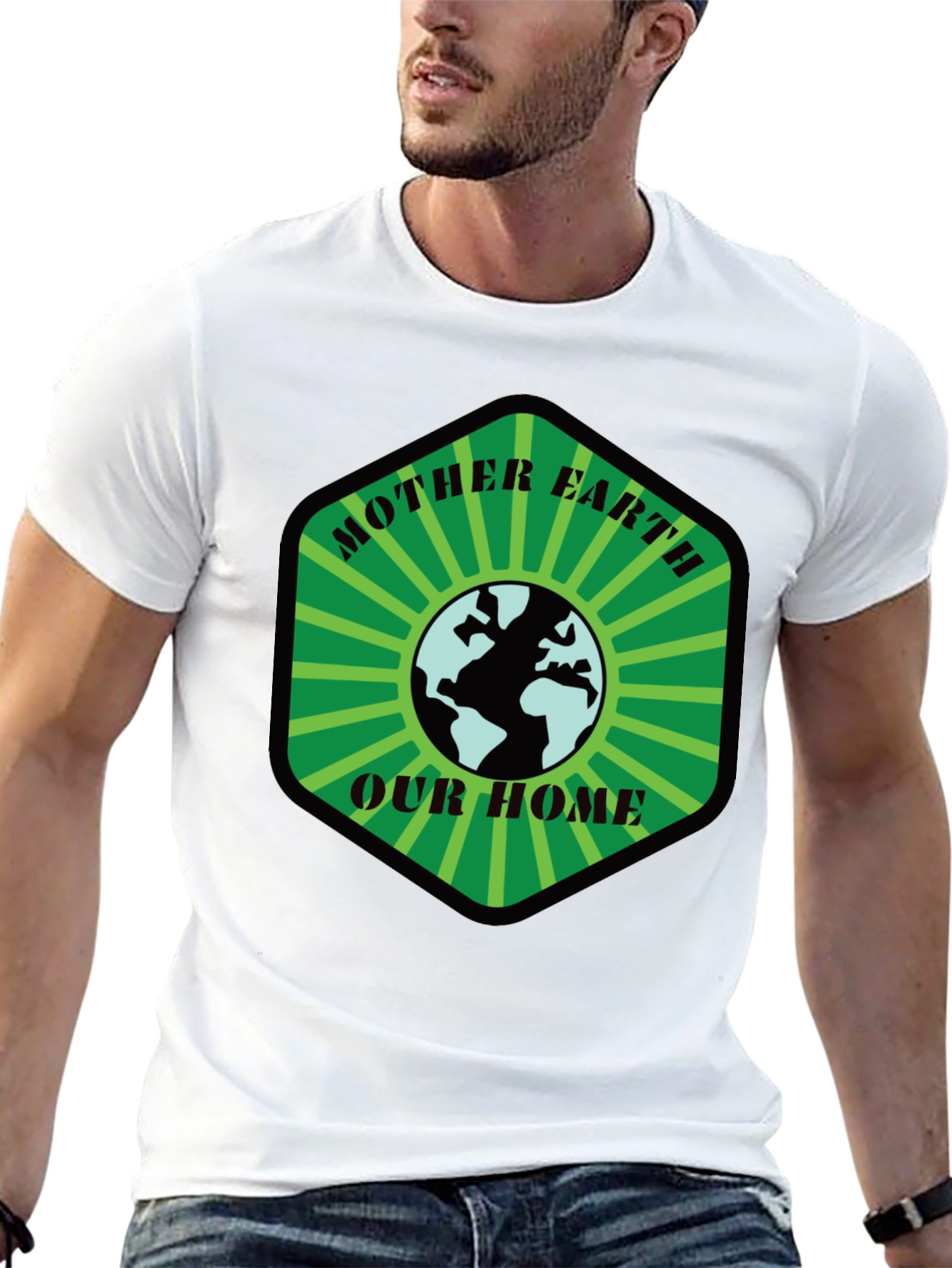 Mother Earth T-Shirt: Our Home Black Tee