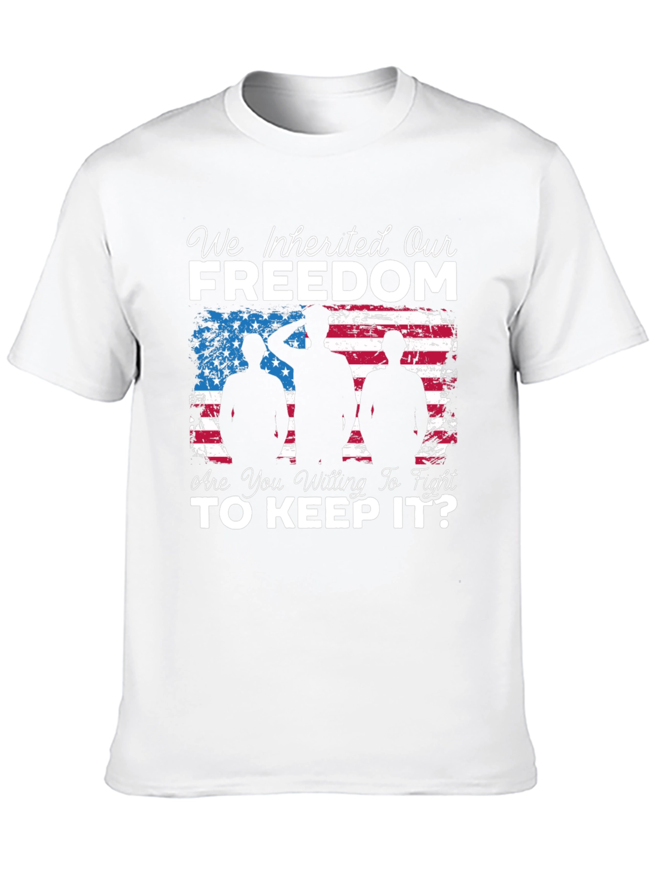 Freedom Graphic Tee - Patriotic Soldier Design