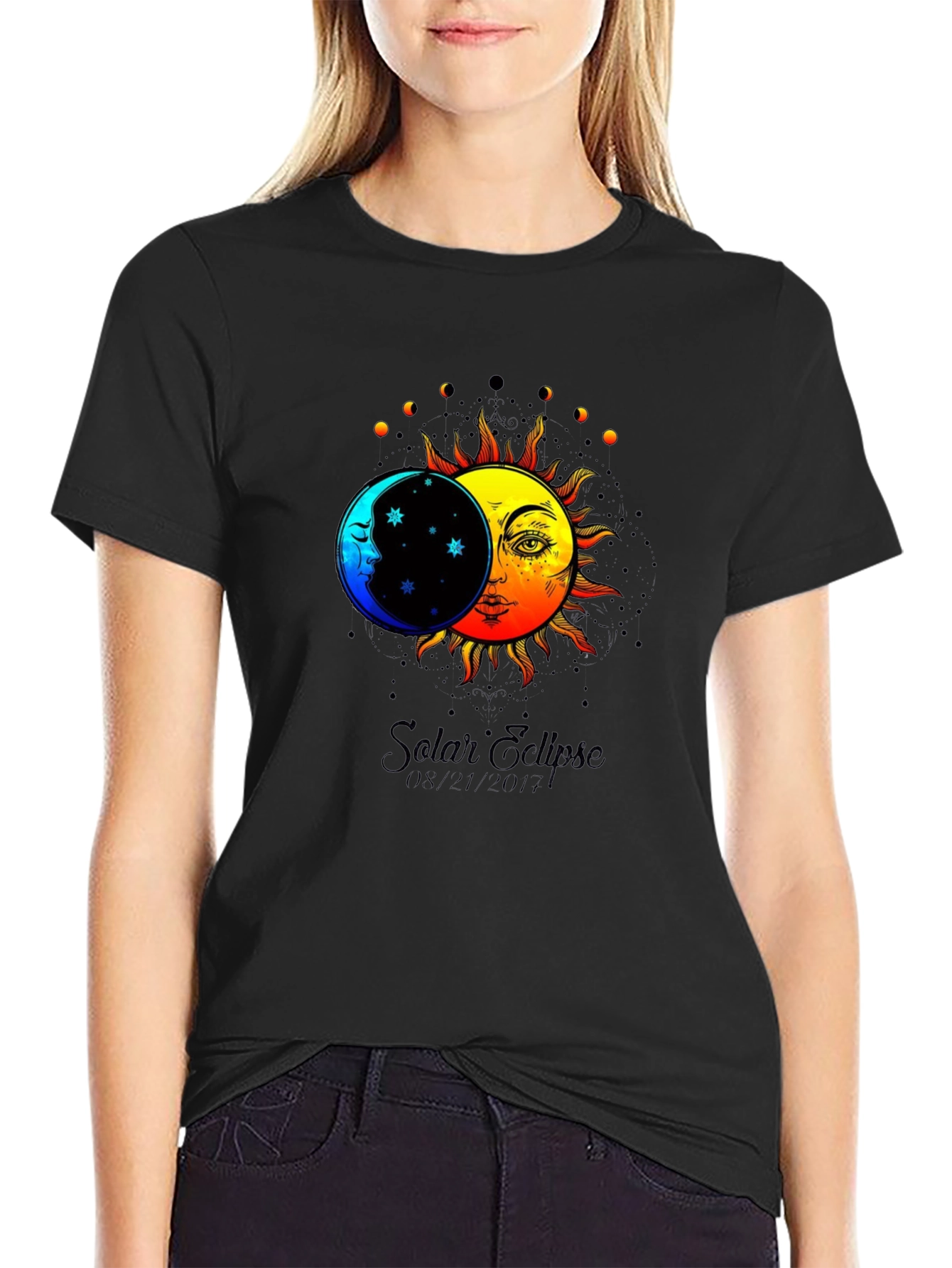 Solar Eclipse Graphic Tee - Black T-Shirt