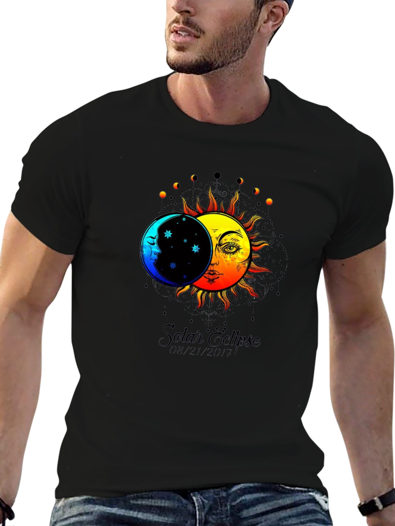Solar Eclipse Graphic Tee - Black T-Shirt