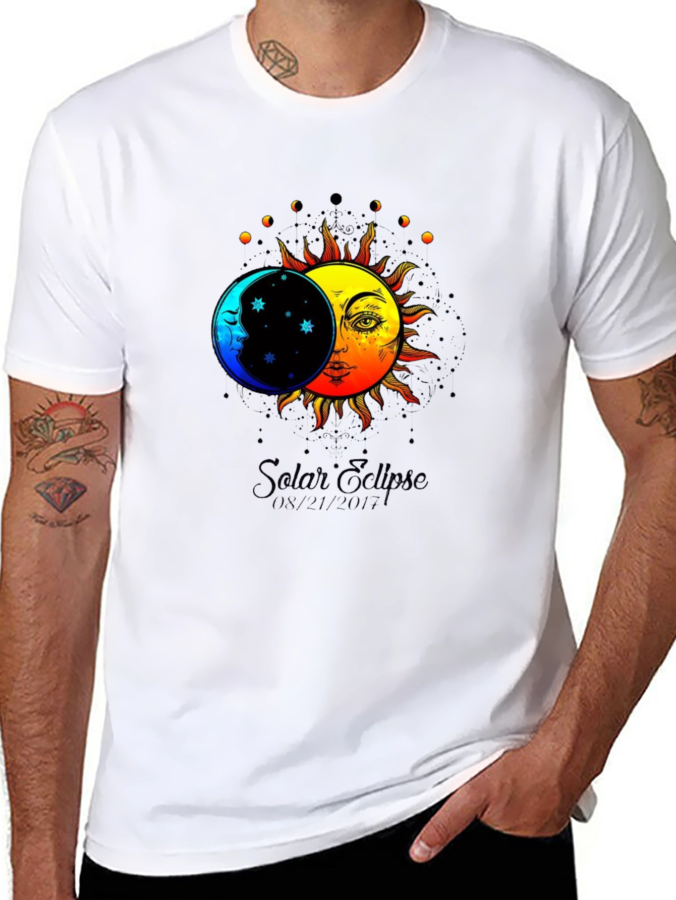 Solar Eclipse Graphic Tee - Black T-Shirt