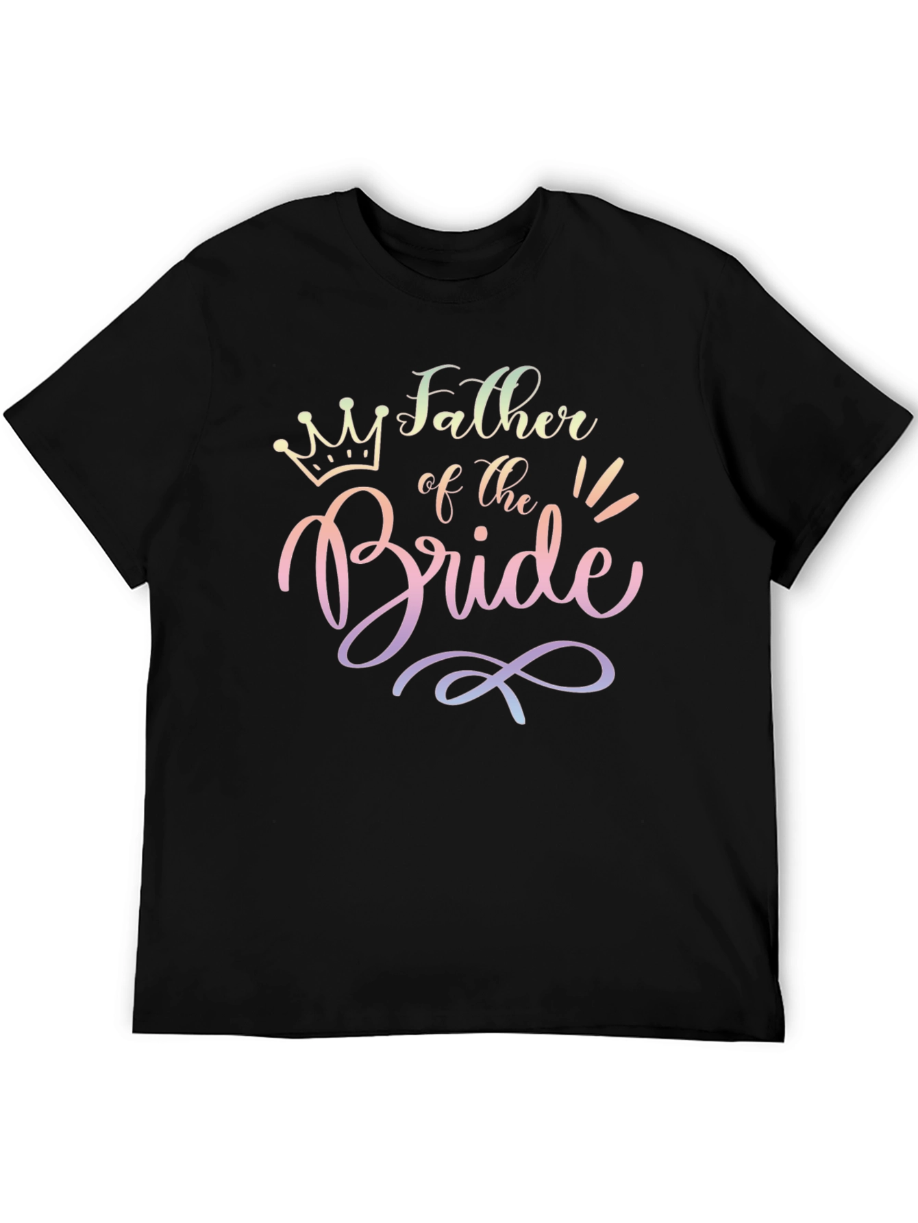 Father of the Bride Black Tee