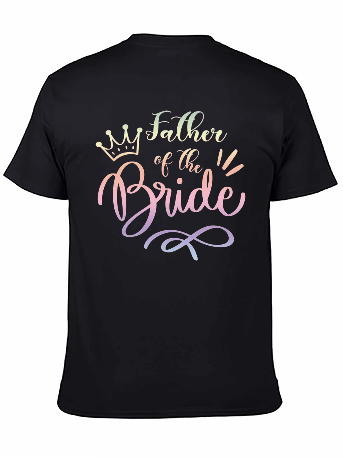 Father of the Bride Black Tee