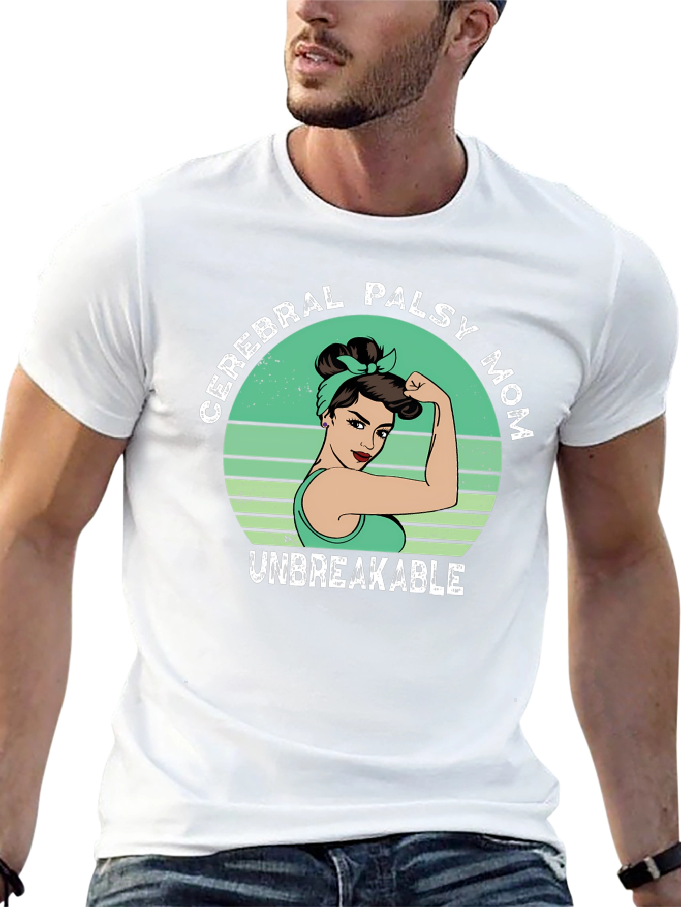 Cerebral Palsy Mom T-Shirt - Unbreakable Strength