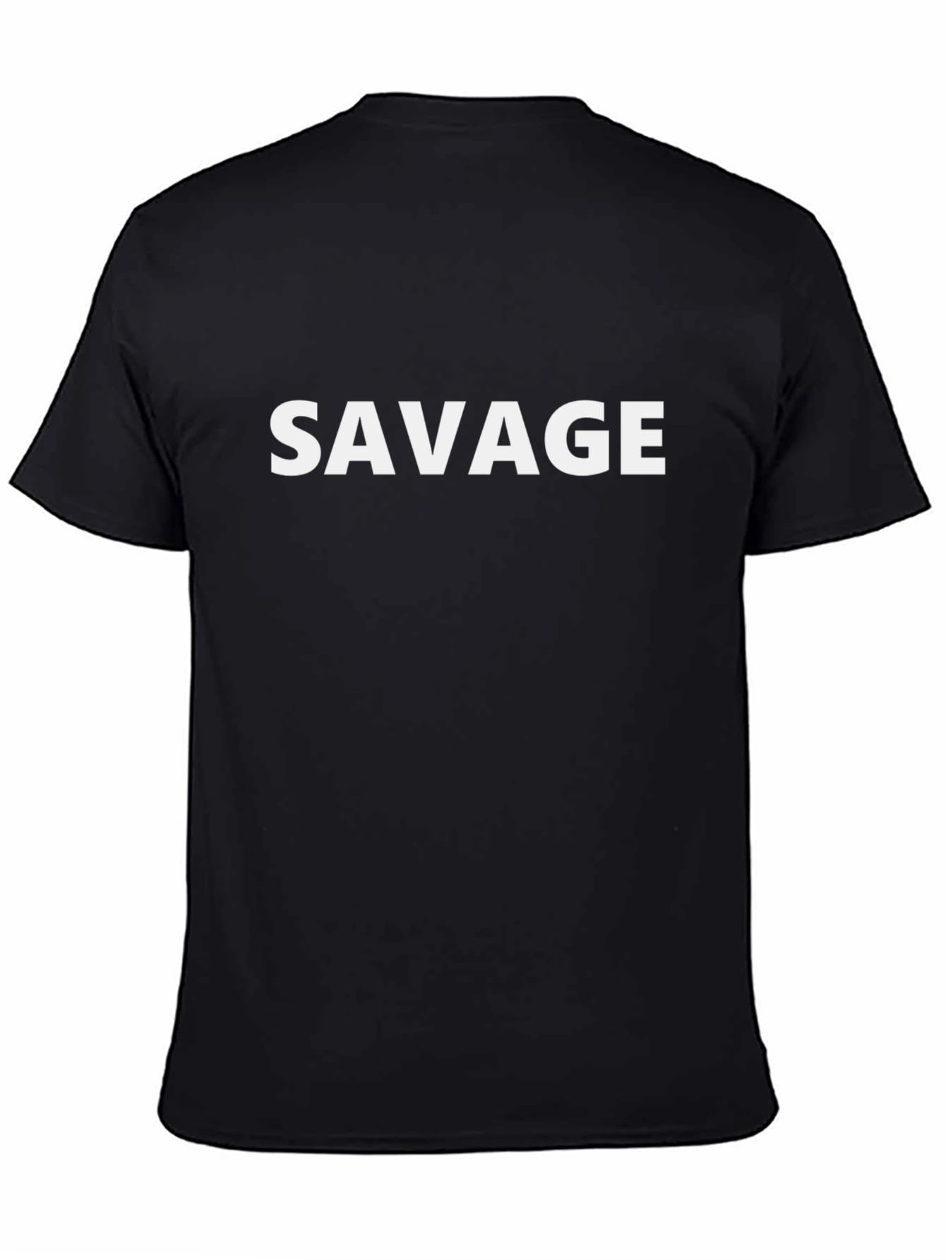 Mens Black Savage Graphic Tee