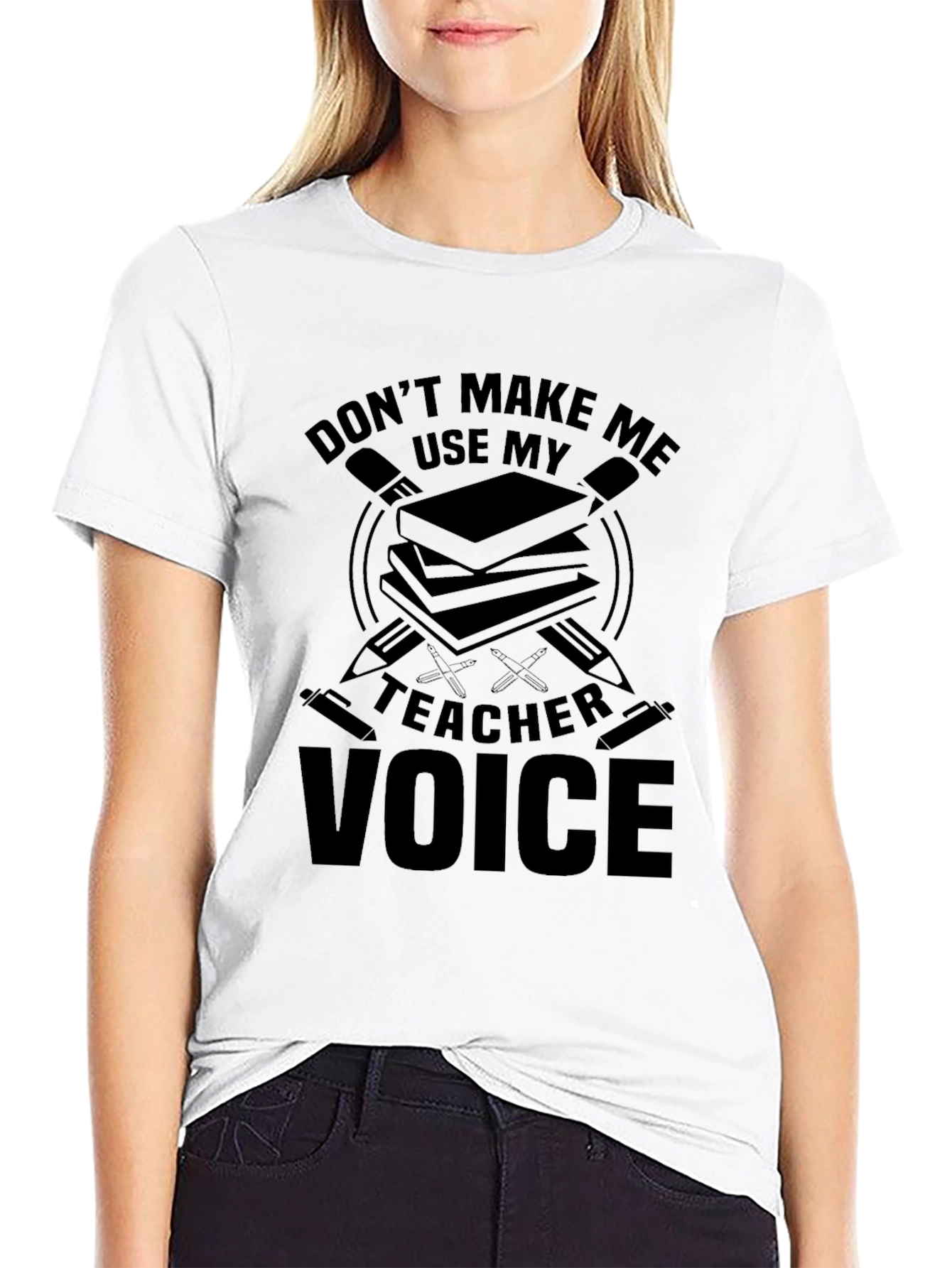 Teacher Voice Graphic Tee - Black