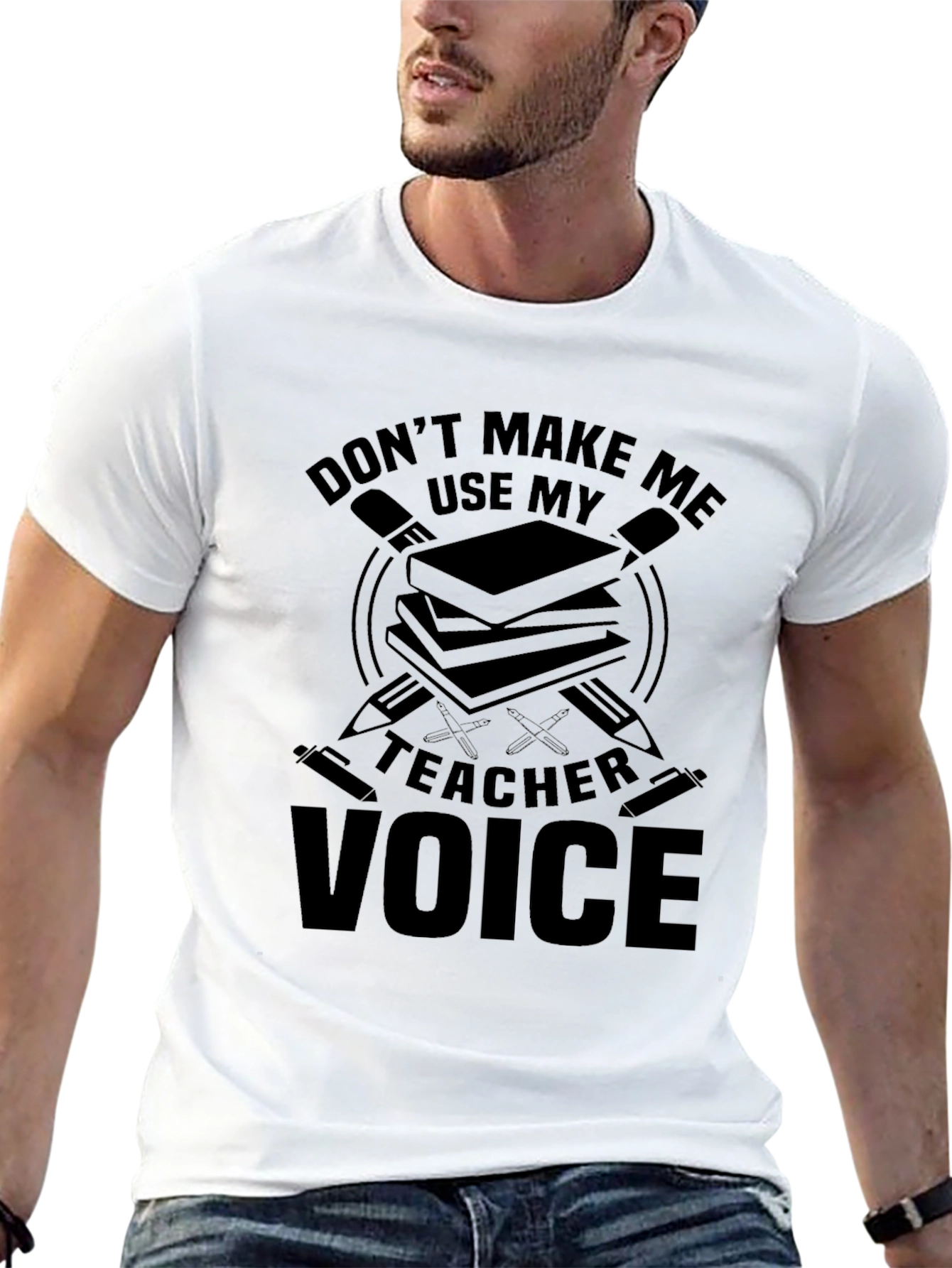 Teacher Voice Graphic Tee - Black