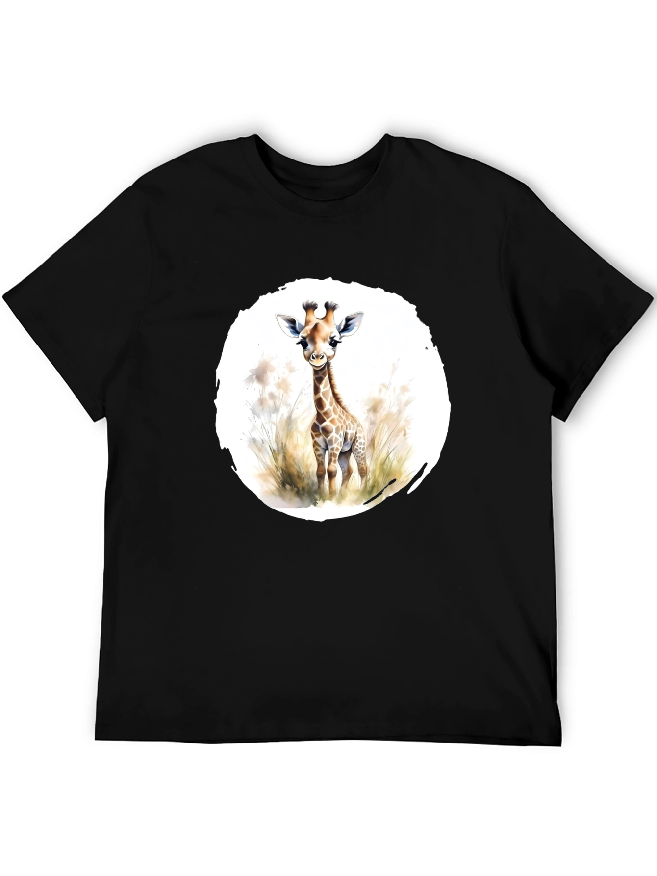 Giraffe Graphic Tee - Unisex Black T-Shirt